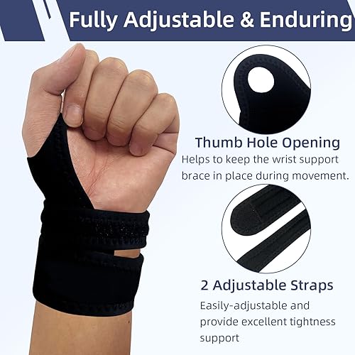 Miniatura 4 de NOSIDAK Muñequera para desgarros TFCC, dolor de muñeca en el lado cubital e inestabilidad DRUJ, soporte de muñeca para tendinitis, artritis,