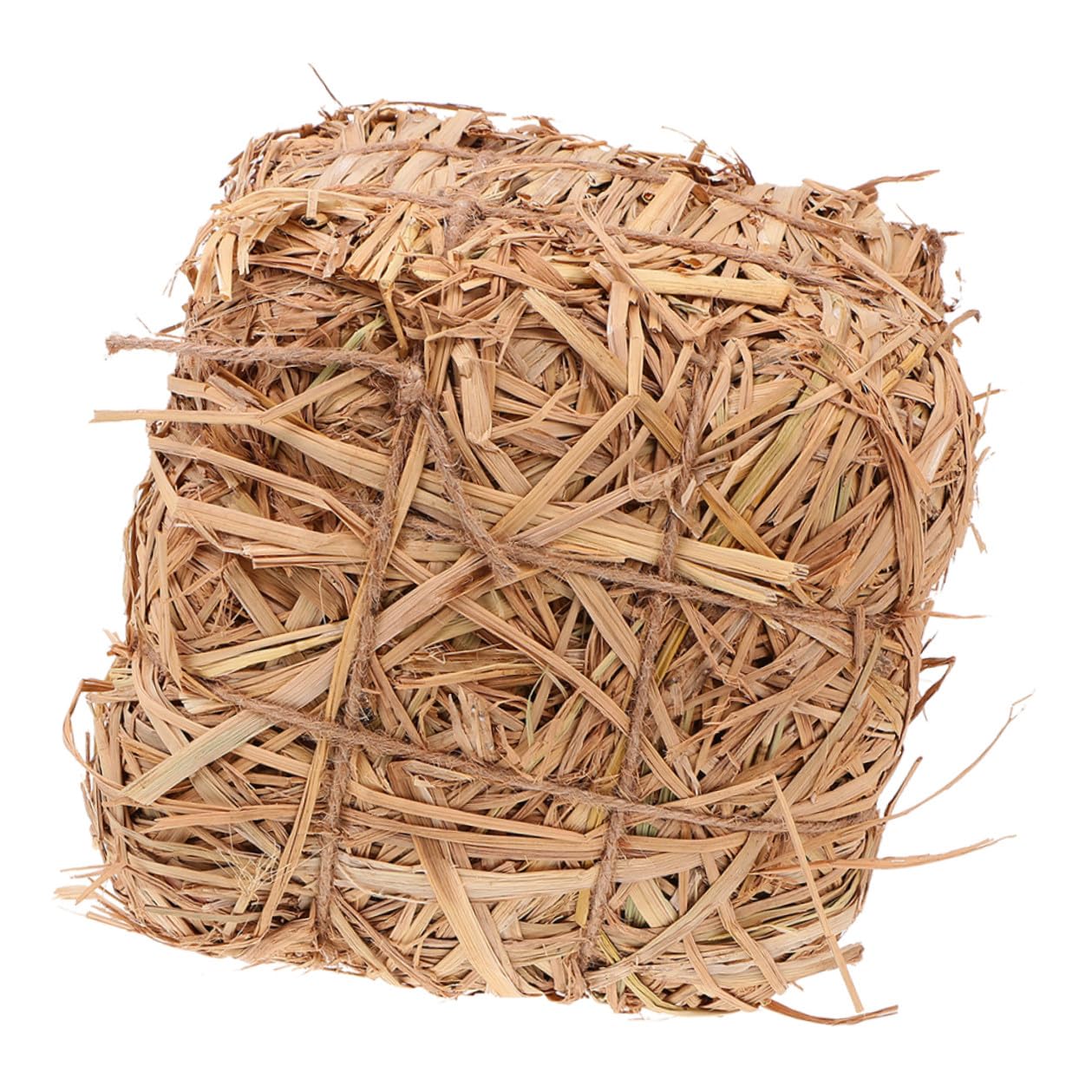TOYANDONA Décoration de Meule de Foin Carrée 20X20X20 CM en Paille Naturelle, Accessoire Photo d'Extérieur pour Jardin et Mariage, Ornement Automnal Résistant aux Intempéries, Décor