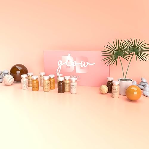 Miniatura 7 de BRÜUN BB Glow Set con kit de refuerzo de suero 12 viales cada uno para spa y escuela un paquete de cuidado facial para usar con bolígrafos y