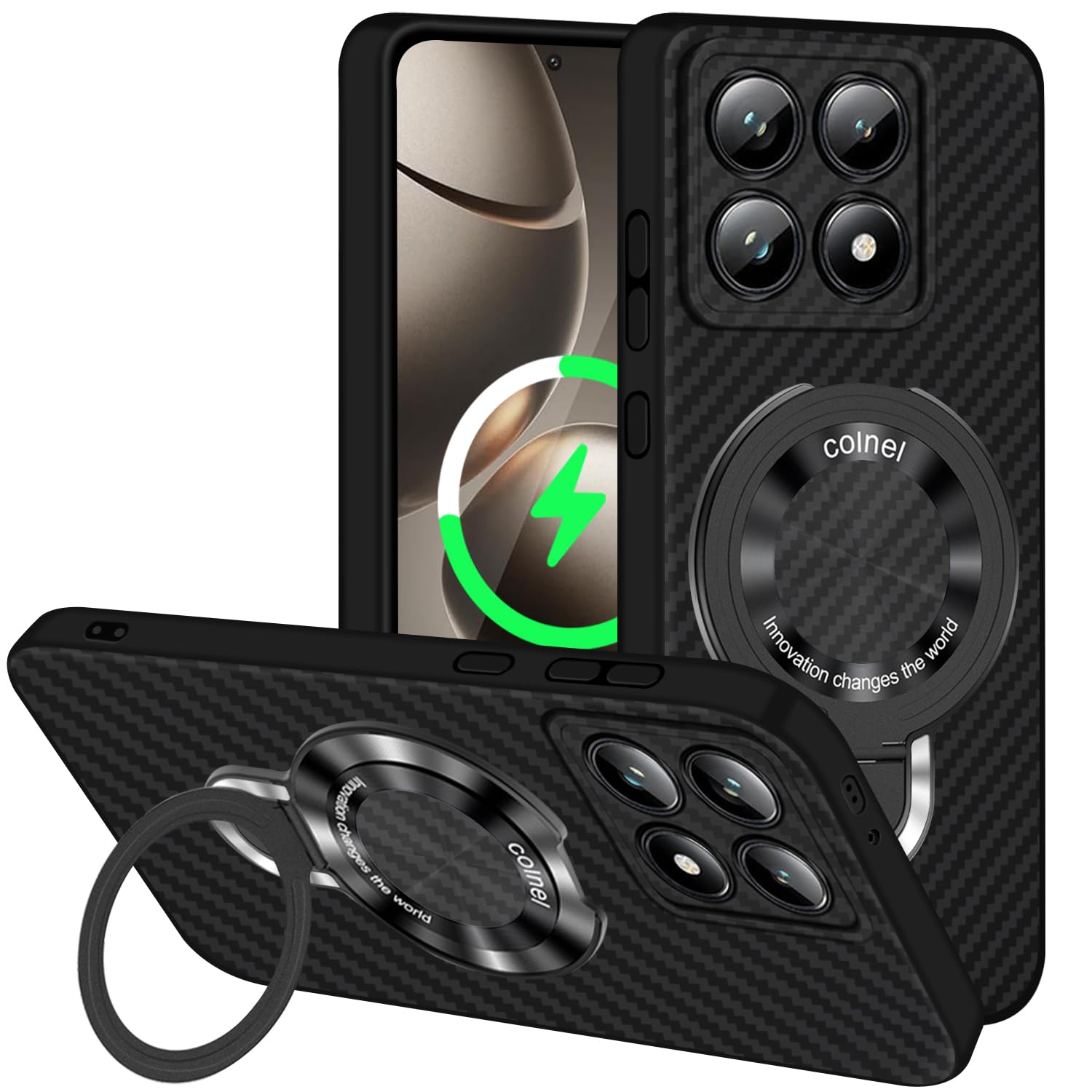 Amazon.co.jp: Xiaomi 14T Pro ケース TPU Magsafe対応 リング付き 多