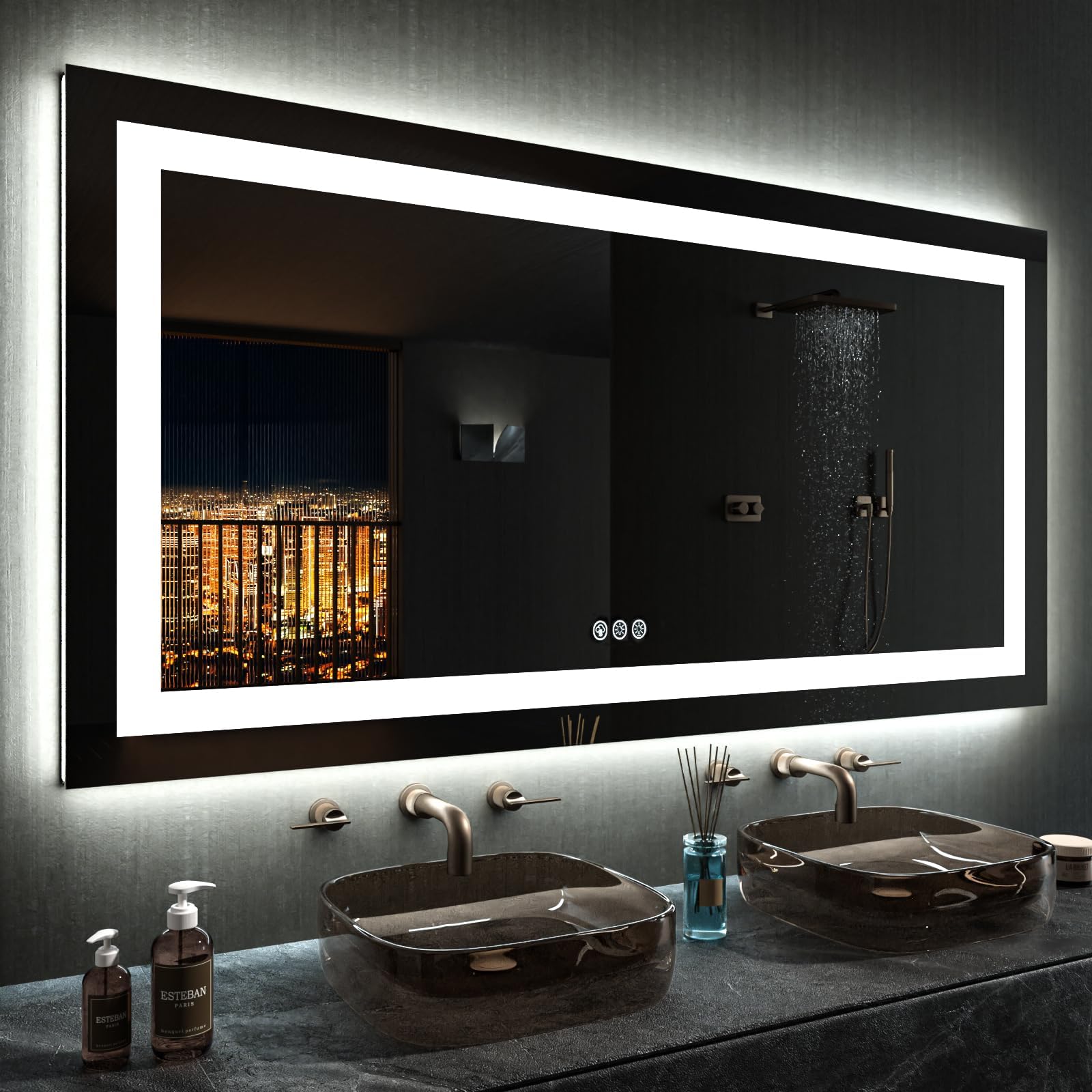Artforma Bathroom LED Lighted Smart Mirror (56 x 28 inch