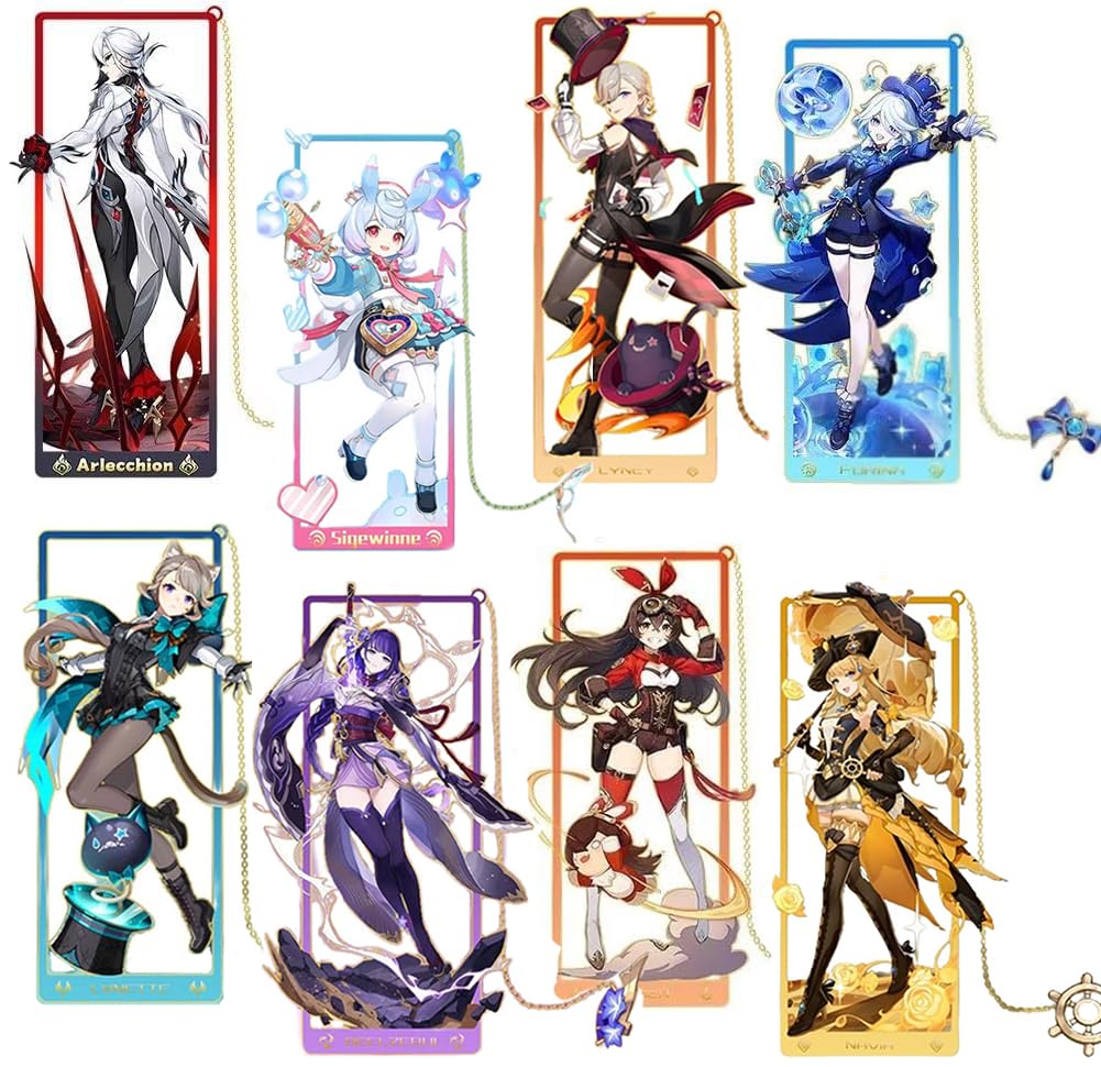 Amazon.co.jp: 原神 しおり グッズ アルレッキーノ シグウィン