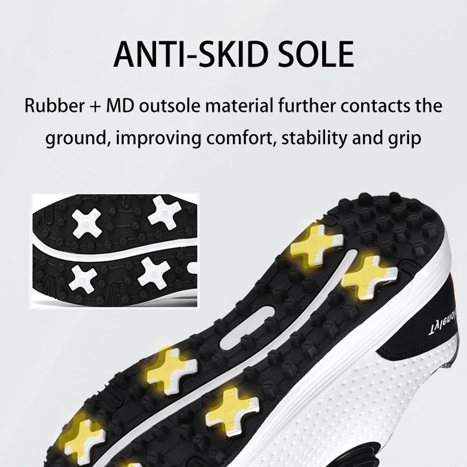 Zapatos De Golf Hombre,Golf Shoes Men,Transpirables Antideslizantes,Livianos CóModos,Adecuados para Campos De Golf Campos De PráCtica Salas De Entrenamiento En Interiores