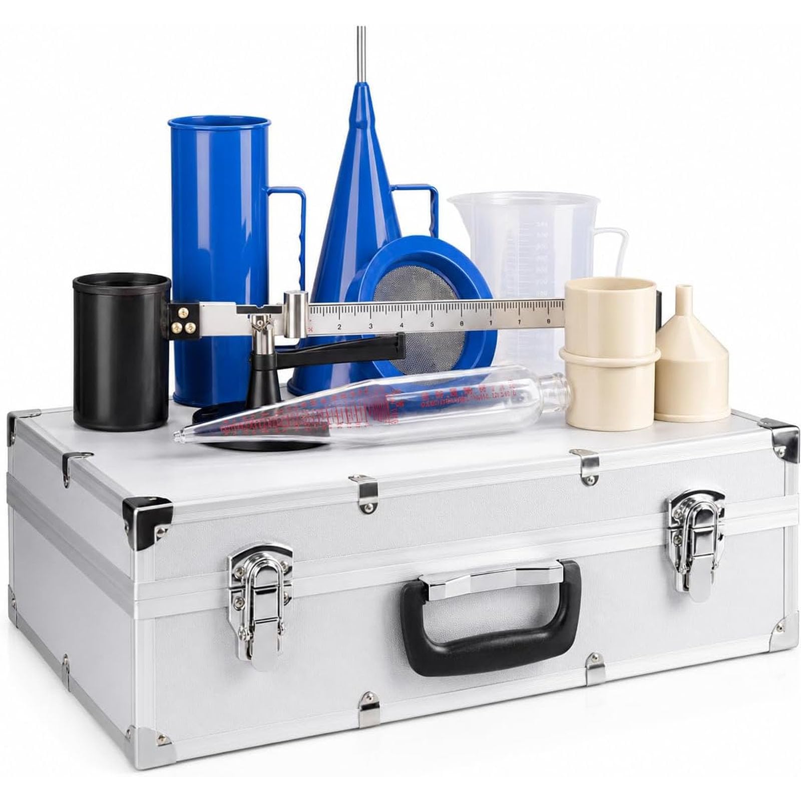 Kit de Probador de Lodo Portátil, Probador de Lodo de 3 Piezas