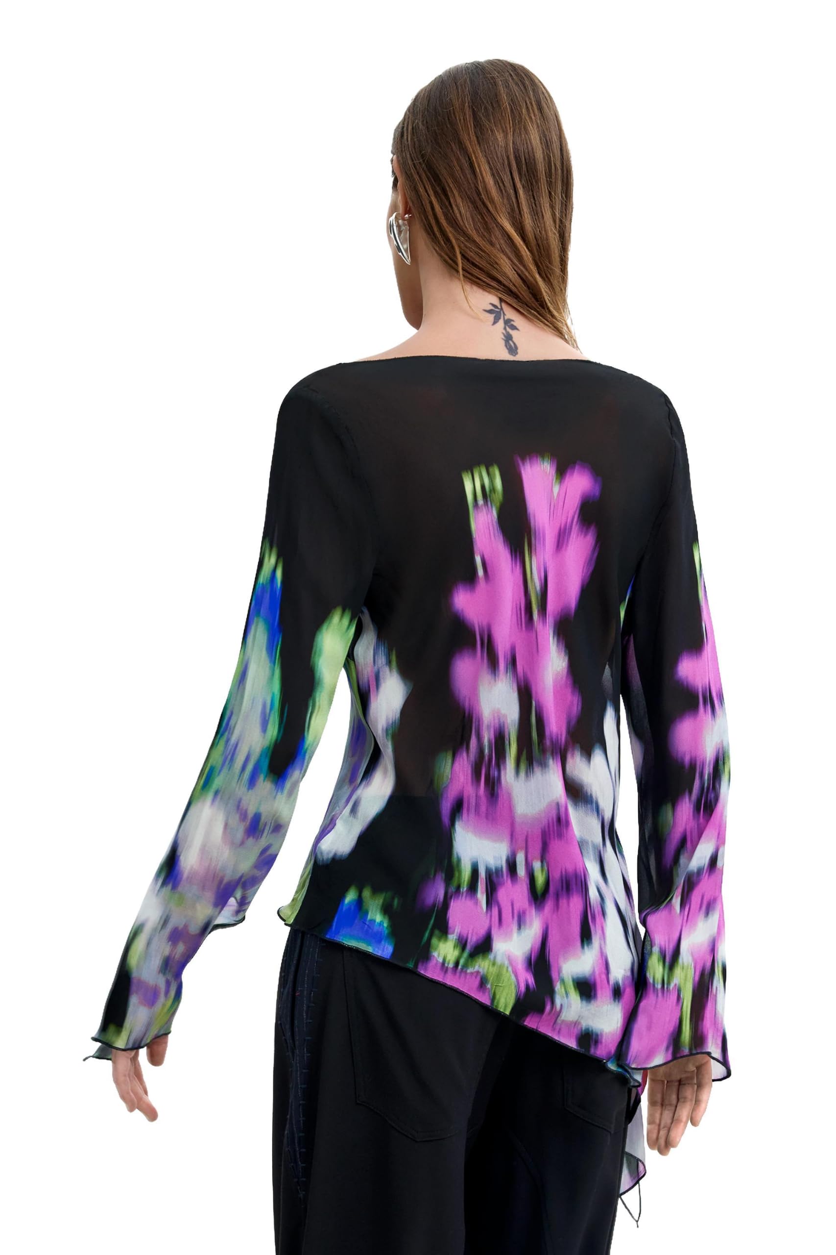 Desigual Blusa Mujer Negro L