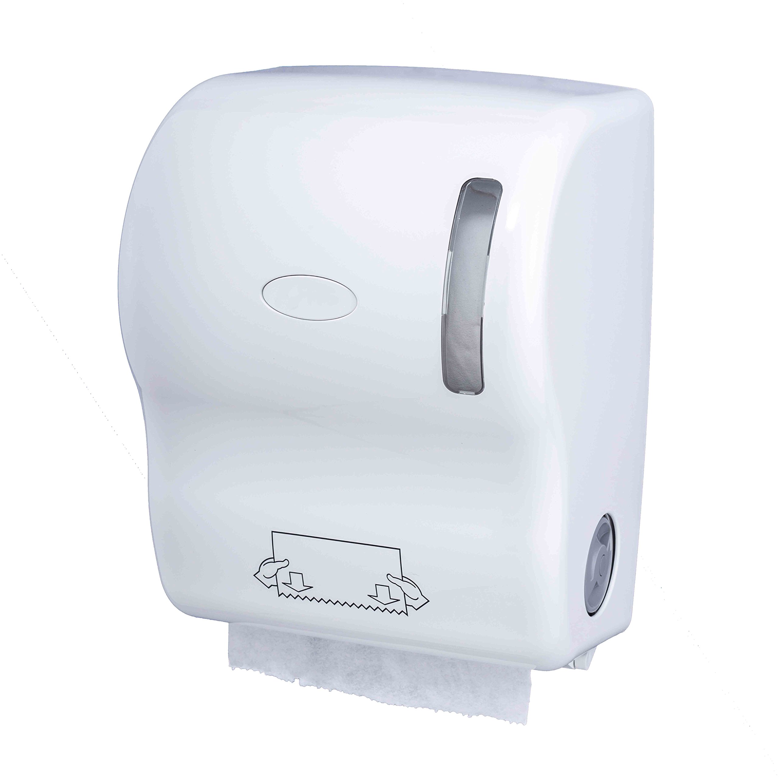 Distributeur Papier - Distributeur - Distributeur essuis Mains - Essuie Main - Serviette en Papier pour Mains - Distributeur essuie-Mains - Rouleaux - Blanc - Plastique ABS