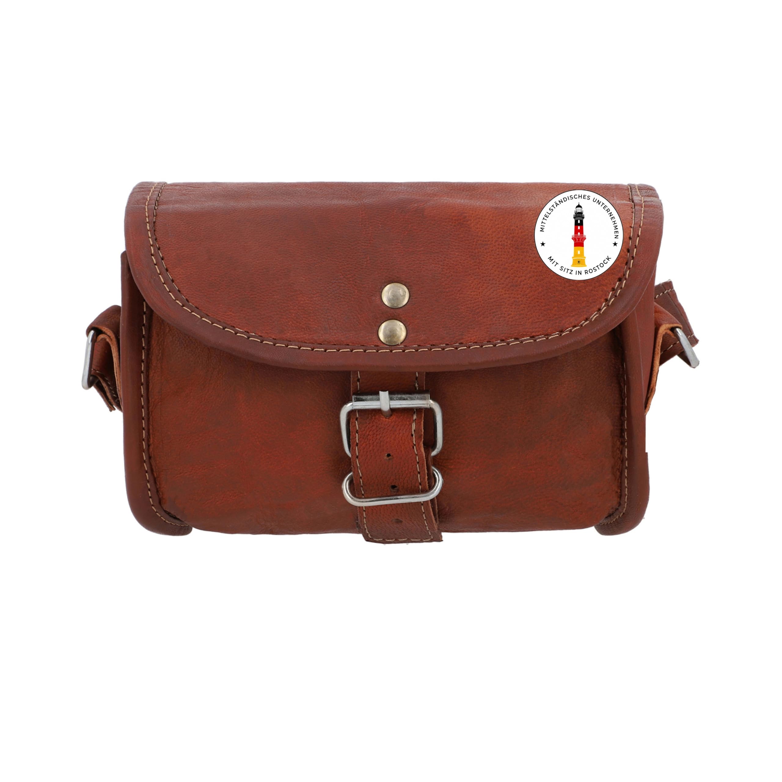 Gusti sacoche de selle et guidon en cuir véritable - Rudi A.