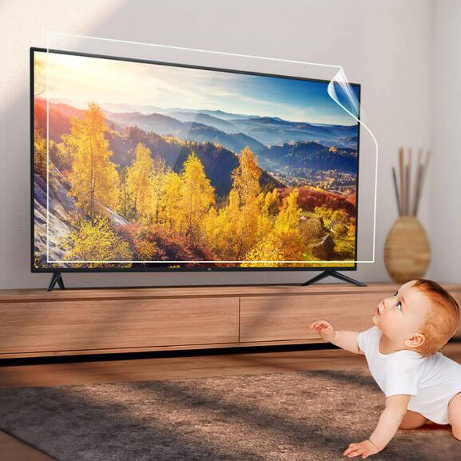 Protections d'écran pour téléviseur, Film Anti-éblouissement Anti-lumière Bleue de 43 Pouces