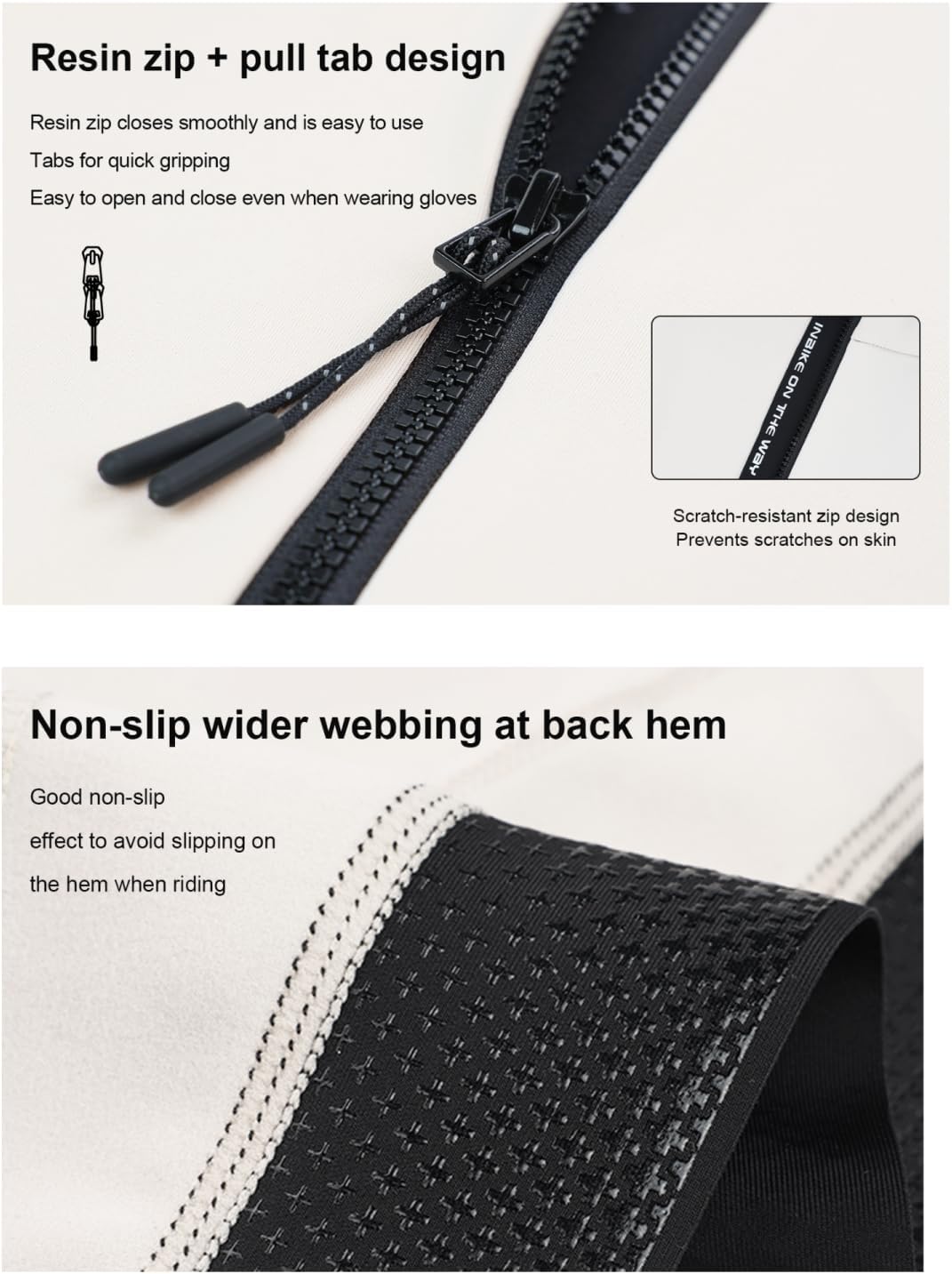 INBIKE Fleece Lined Cycling Jersey for Men Women, Winter Thermal Long Sleeve Bike Jacket with 3 Pockets, Quick Dry - Image 5