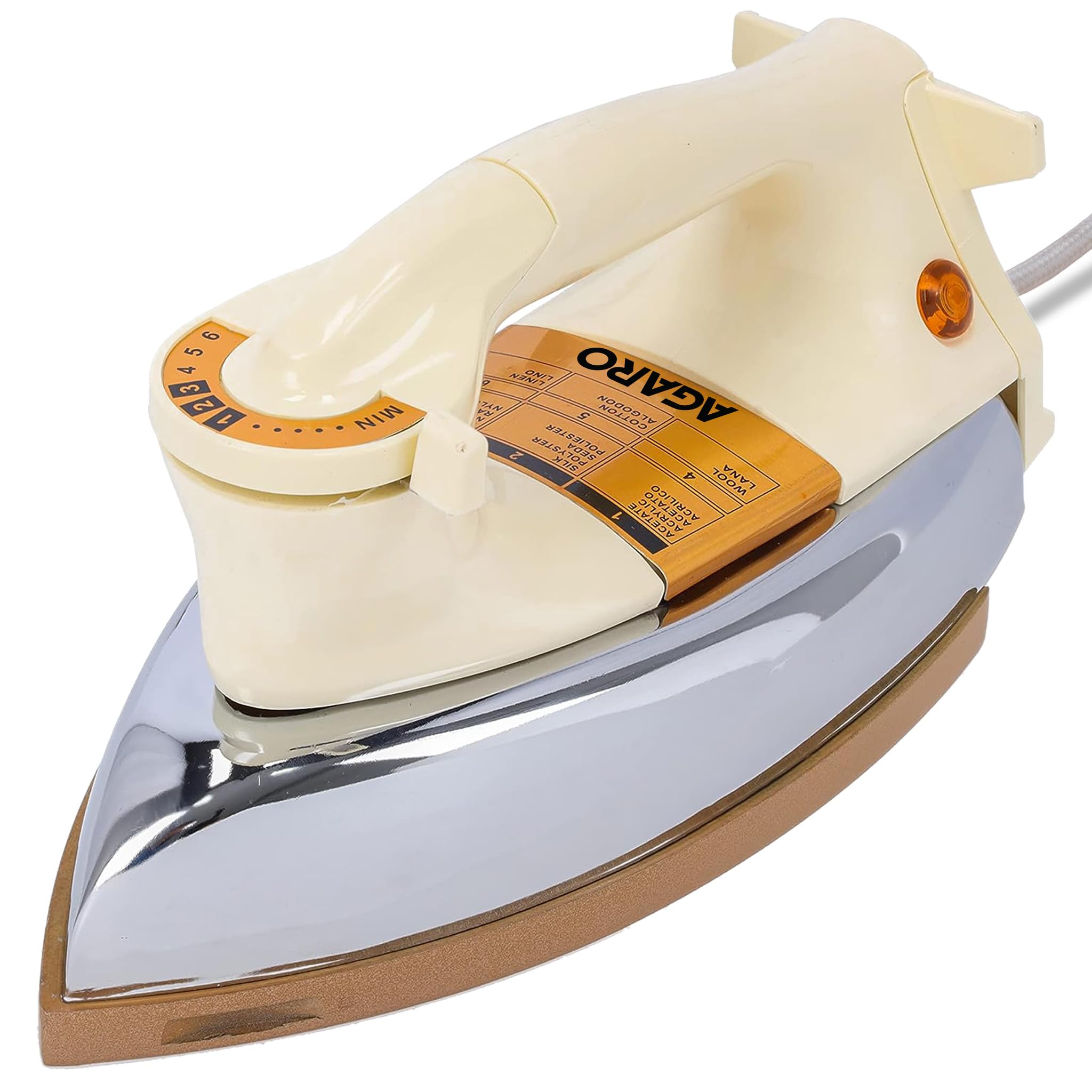 AGARO Regency Triple Layered Heavy Weight Electric Dry Iron, 1000W, Non- Stick Coated Heavy Sole Plate, Fast Heating, Removes Wrinkle, Creases, White (B0CHS7L474) Amazon Price History, Amazon Price Tracker