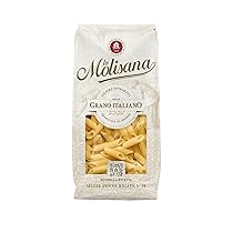 La Molisana – Mezze Penne Rigate n. 19, Pasta Classica da Solo Grano Italiano, Trafilata al Bronzo, Ricca di Fibre e Gusto Deciso, Confezione da 500 g