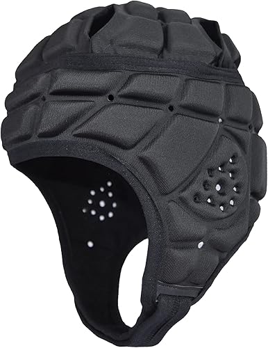 Miniatura 5 de Hobrave Casco de fútbol con bandera acolchada suave para niños y jóvenes