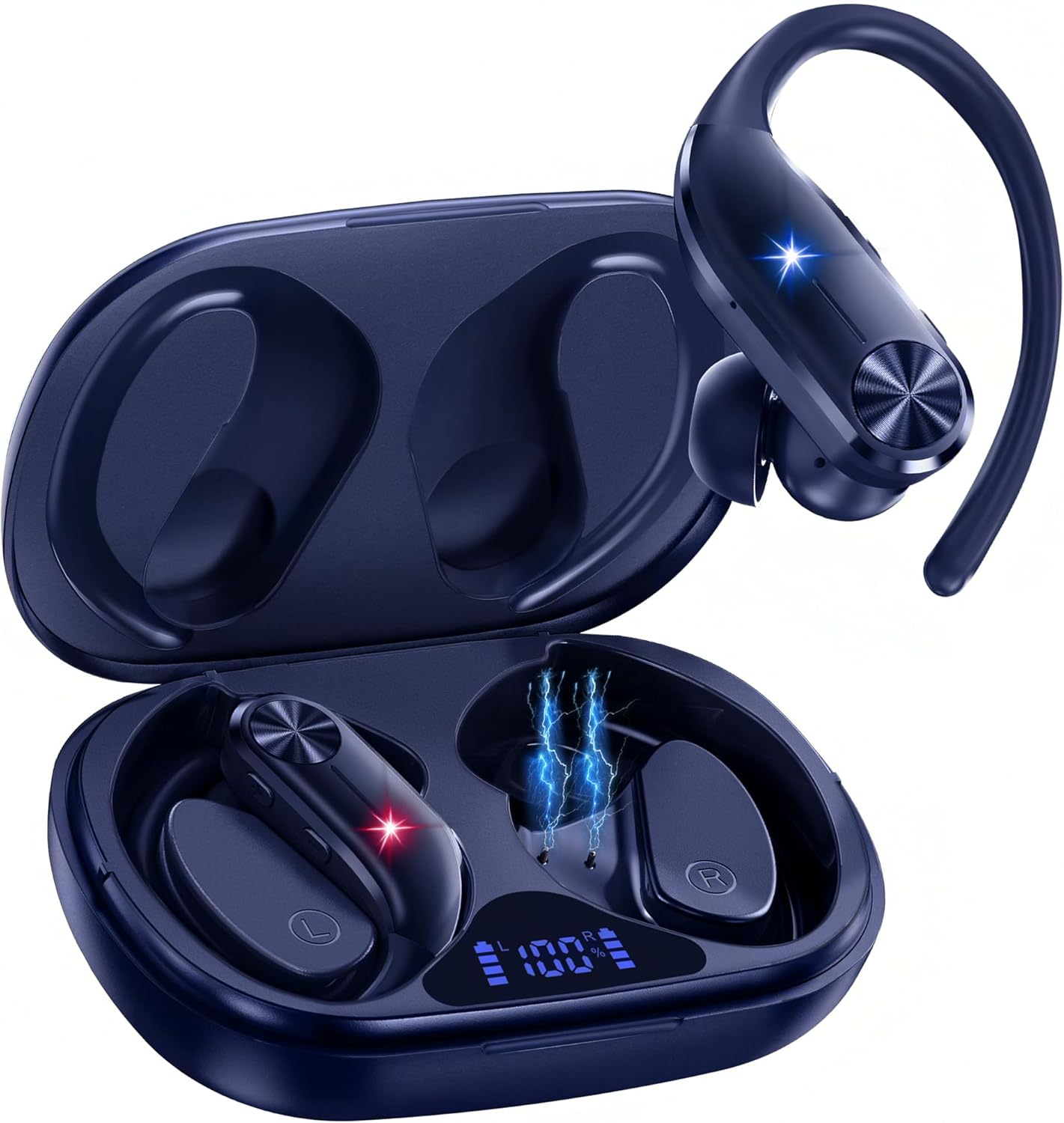 AI Translation Earbuds Real-Time: 166 Languages Audifonos Traductores Inglés Español, 60 Hours Battery - Seamless Translator Headphones for Travel Business Learning, iOS & Android Support Black