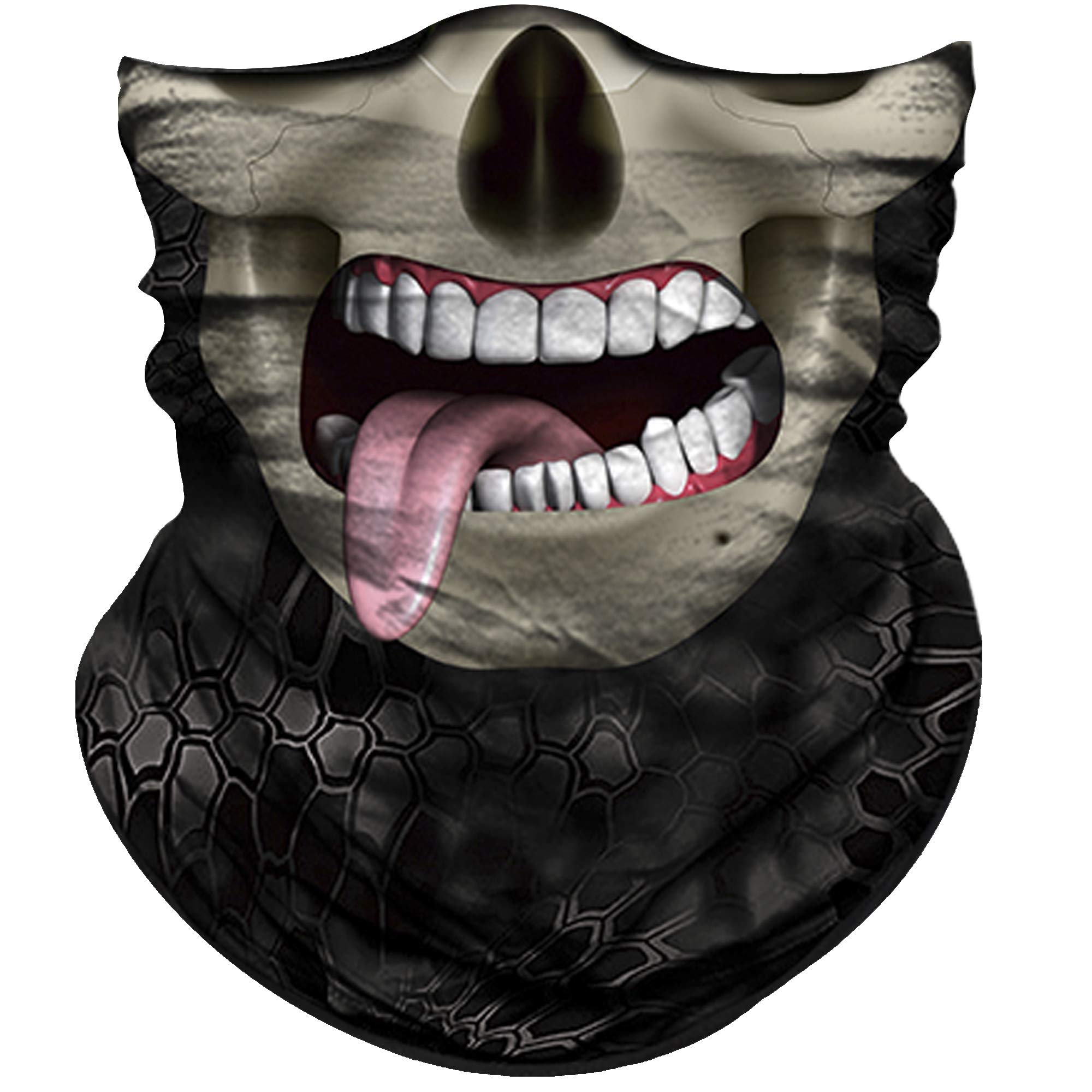 Obacle Skull Face Mask for Dust Wind Sun Protection Men Women Motorcycle Riding