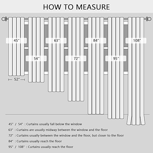 Miniatura 7 de MYSKY HOME - Cortina opaca para dormitorio, con ojales, increíble tejido triple y aislamiento térmico, 1 panel de cortina de 132 x 274 cm, naranja