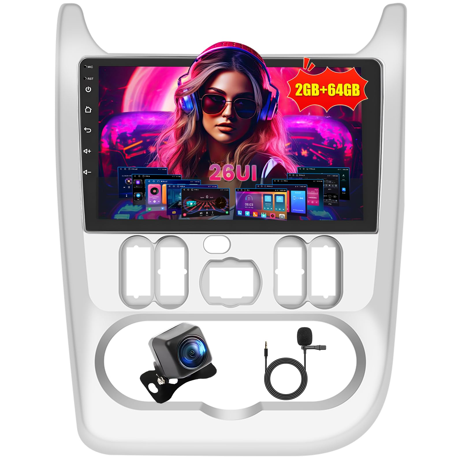Inefala Android 15 Autoradio für Renault Logan 1 Sandero/Dacia Duster