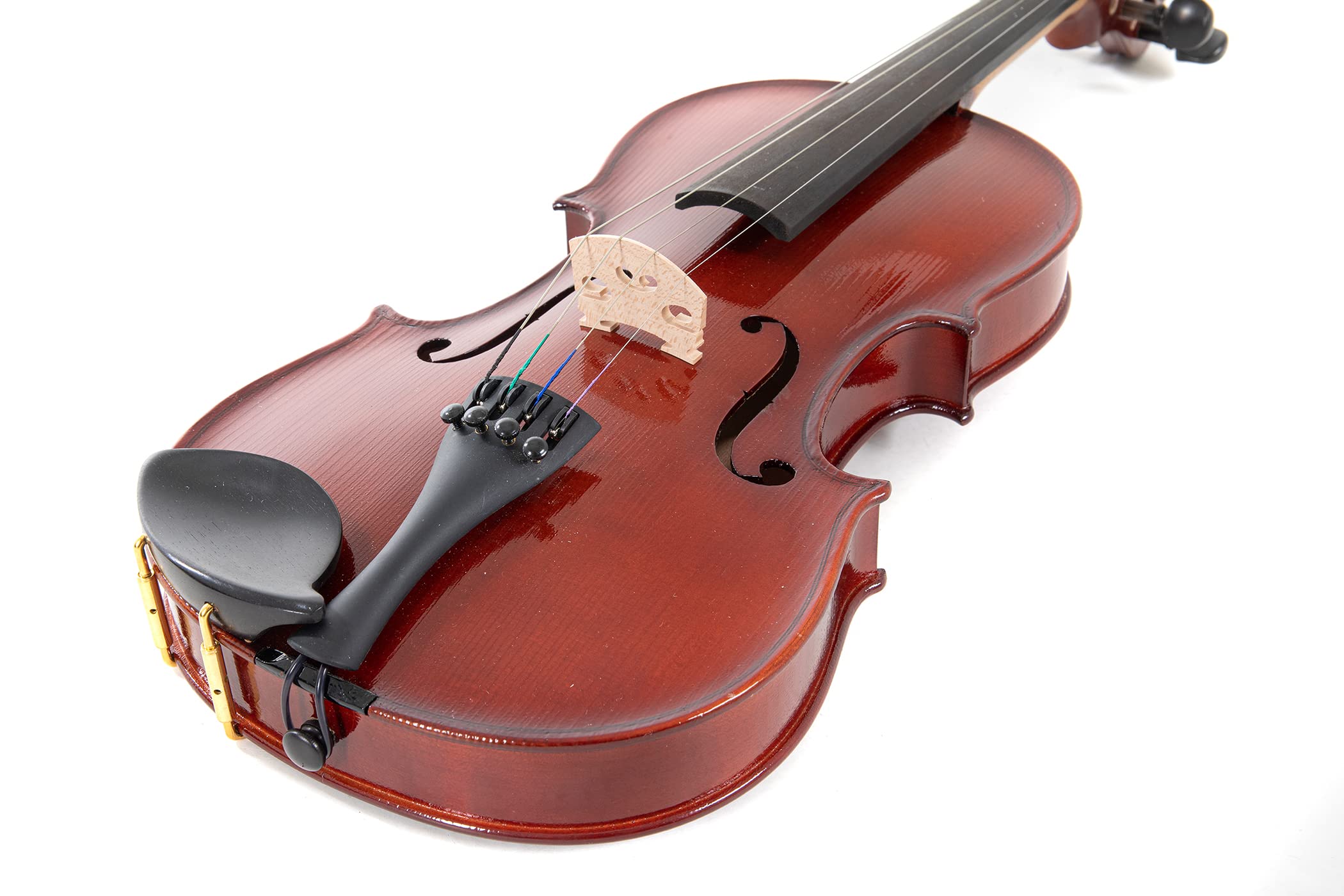 PURE GEWA Violingarnitur EW Ebenholzgarnitur - Violine 4/4, Set spielfertig inkl. Koffer, Bogen, Kolofon, Kinnhalter, Feinstimmsaitenhalter