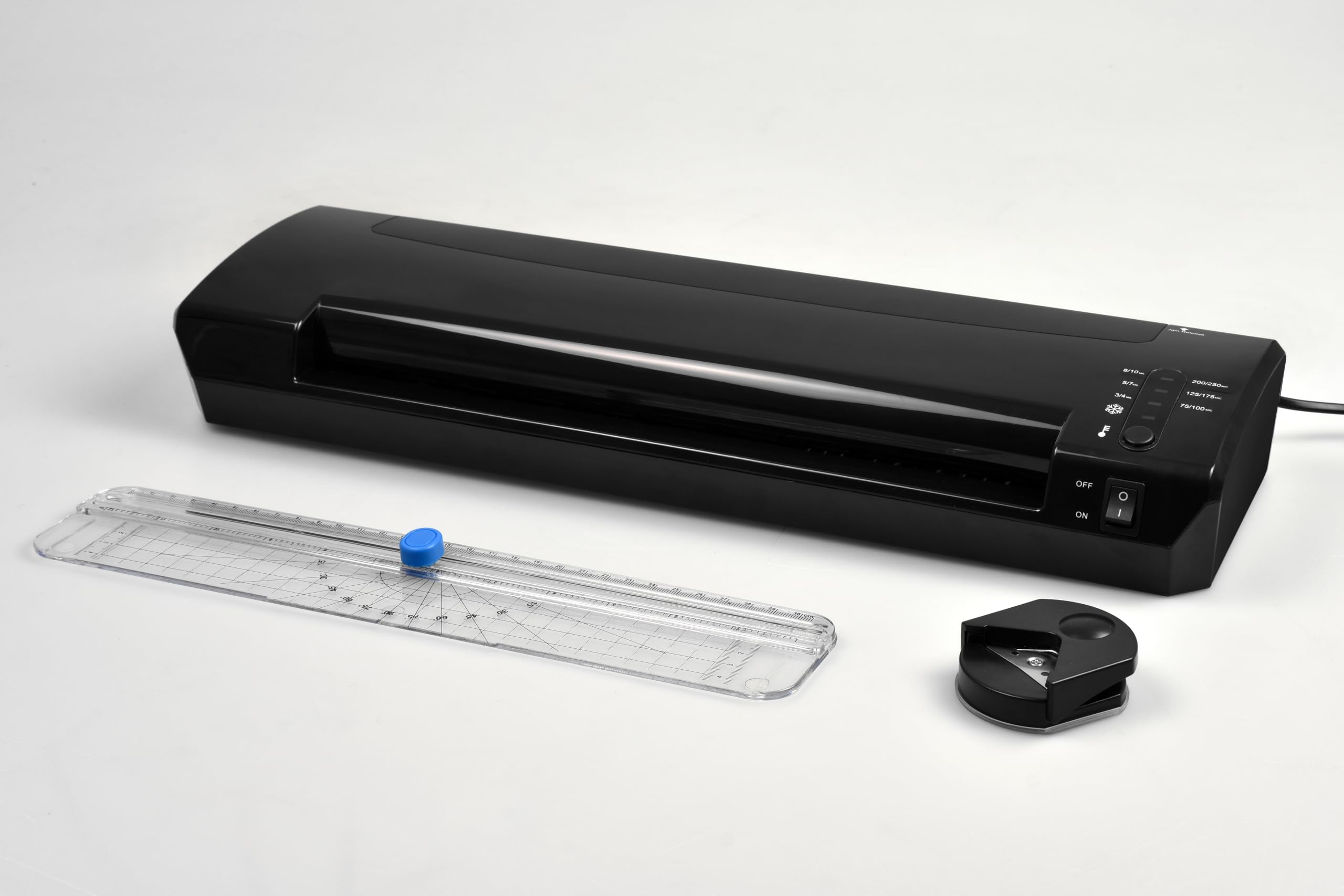 monolith - Laminatrice per formati DIN A3 con 2 rulli riscaldanti | Laminazione a caldo e a freddo, con taglierina per carta e arrotondatore per angoli inclusi