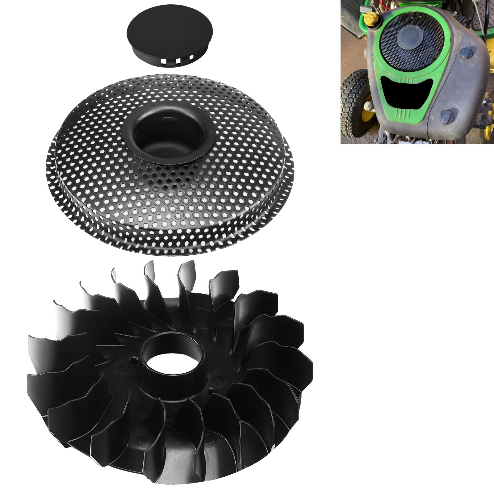 796201 Kit de ventilateur de volant d'inertie compatible avec les moteurs B&S/Cub Cadet LA115 LA105 31P677 31G777 31R777 31P707 319000 31A000, remplace 699043, 794436, 699708 , 6954 92,