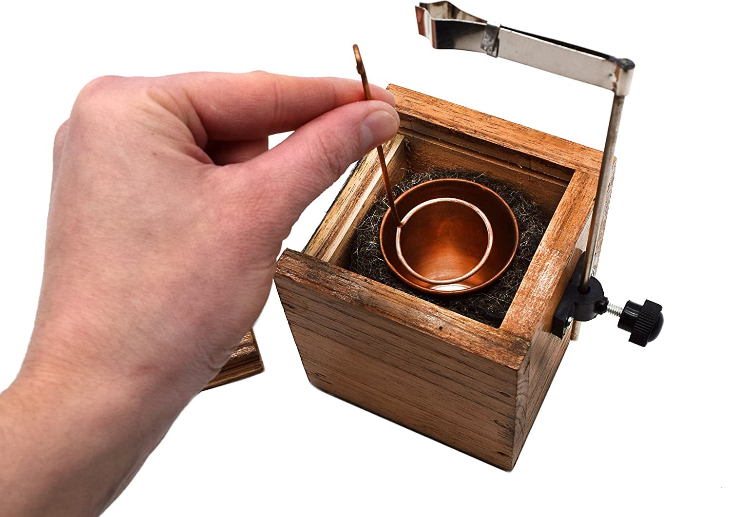 FZN Scientific Copper Calorimeter in Wooden Box | Thermal Measurement Tool for Experiments and Education - Image 4 thumbnail