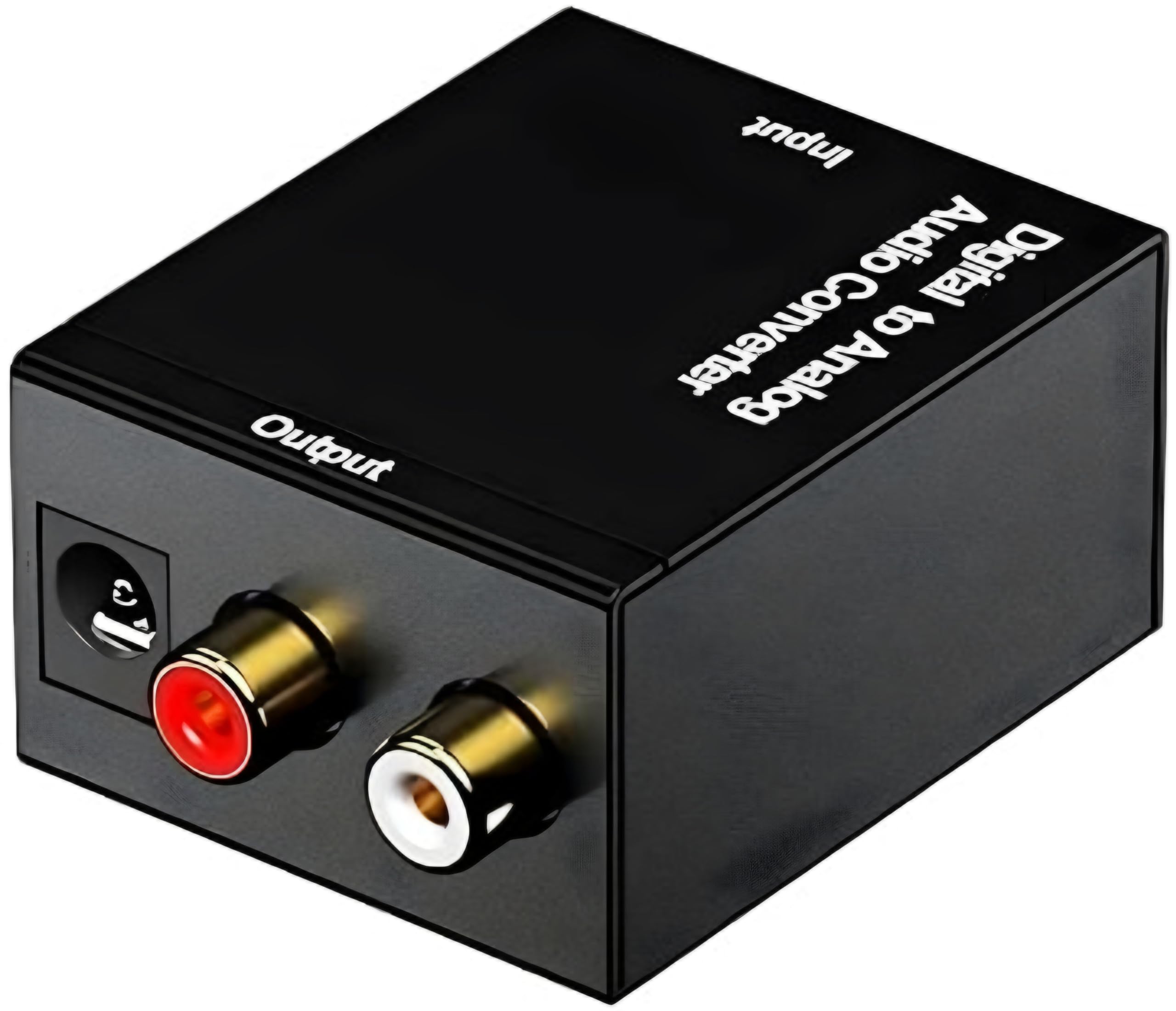 DKP Medicams Digital to Analog Audio Converter SPDIF Optical/Fiber Coaxial Coax Input to Analog RCA 2.1 Stereo Audio Output Converter Adapter.