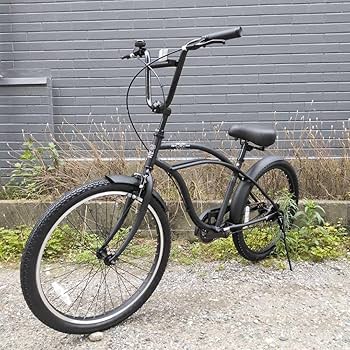 【引き取り限定】KB ビーチクルーザー ブラック 楽天市場】KB/ケイビービーチクルーザー 24インチ シングル