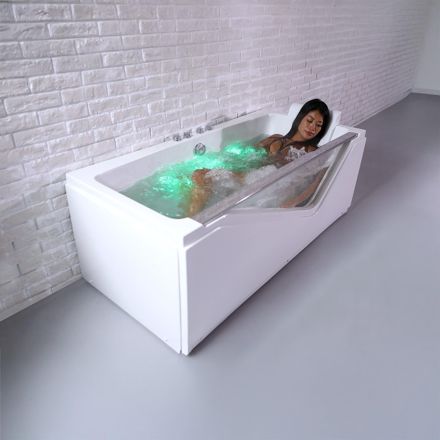 Baignoire Balnéo Indra Wave 170 x80 x63 cm, by SPALINA
