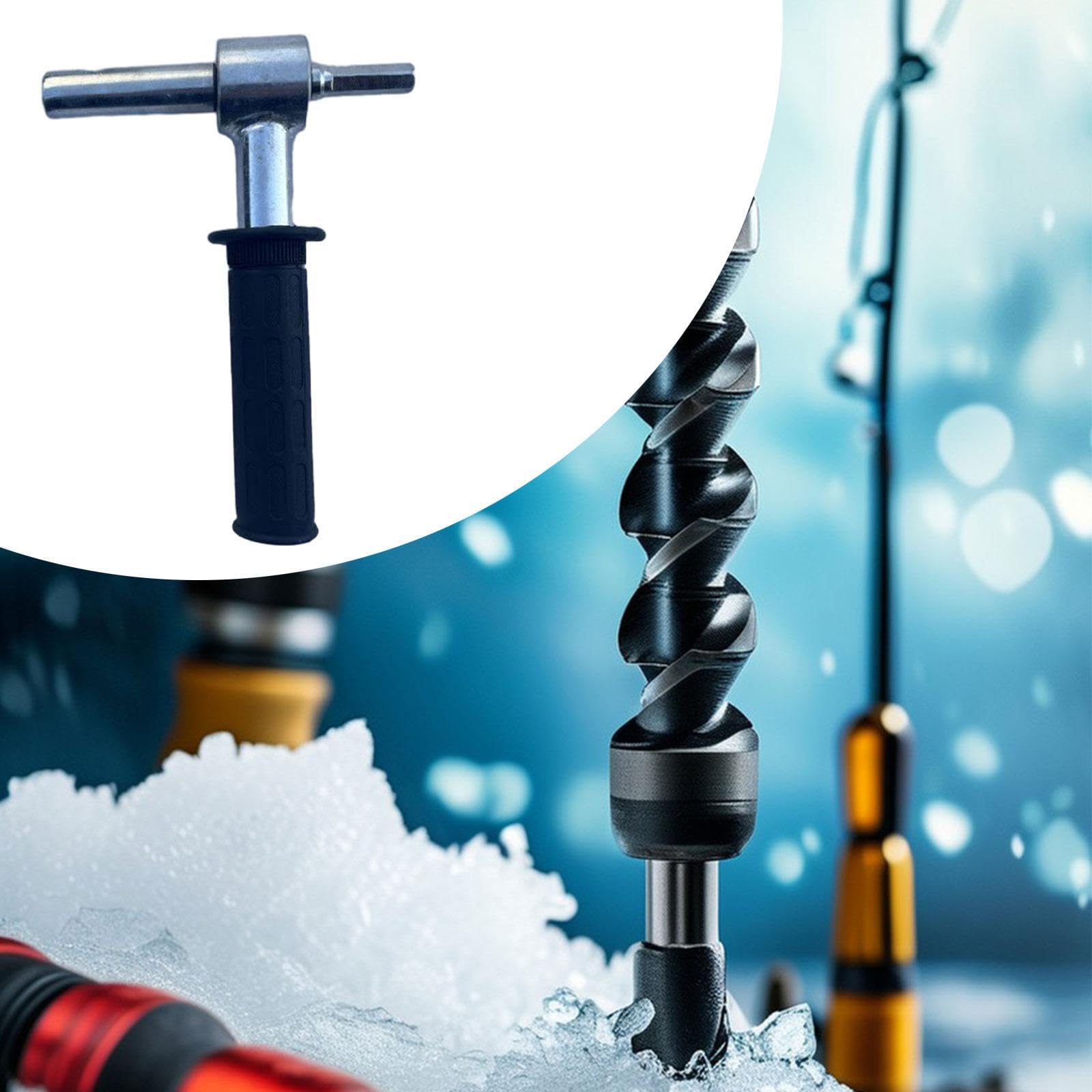 Adapter do wiertarki do lodu, kotwice do połowu pod lodem, narzędzia, akcesoria do połowu pod lodem, ergonomiczny konwerter do wiertarki do ustawiania schronień do połowu pod lodem, średnica 1,8 cm