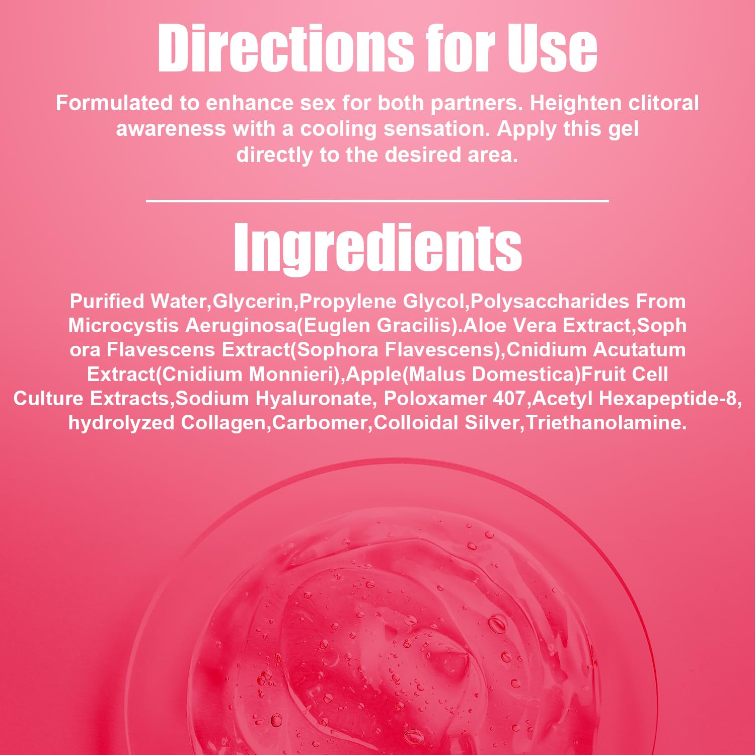 Intimate Moisturizing Gel for Women, Vulva Tightening Cream, Feminine Care, Vaginal Moisturizer and Dryness Relief, 0.35 Oz