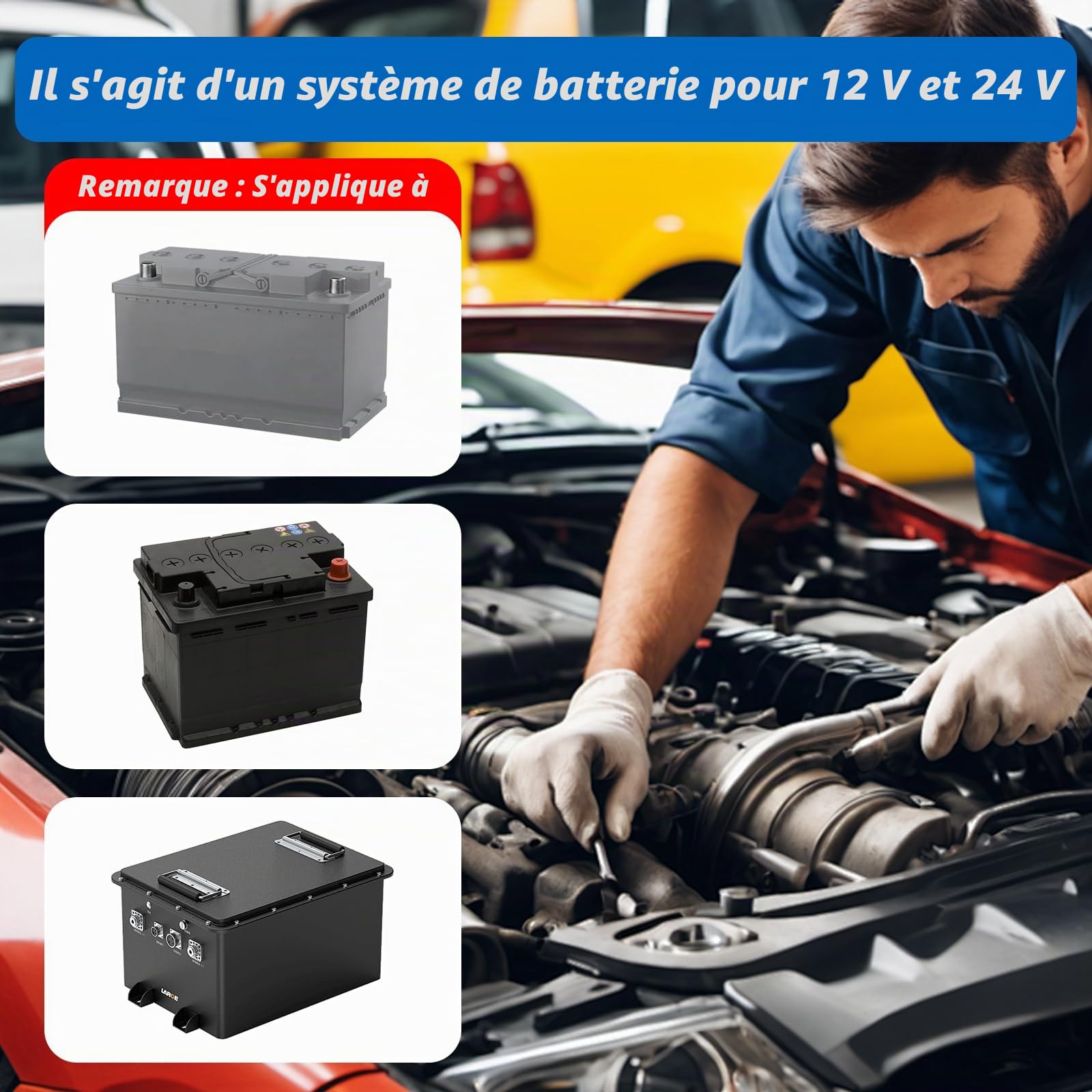 Lot de 2 Coupe Circuit Batterie 12V-24V, Cosse Coupe Batterie en Cuivre Pur, Interrupteur 12v, Haute Conductivité & Transmission Stable, Adapté pour Voiture, Camion, Bateau, Camping-Car et Moto