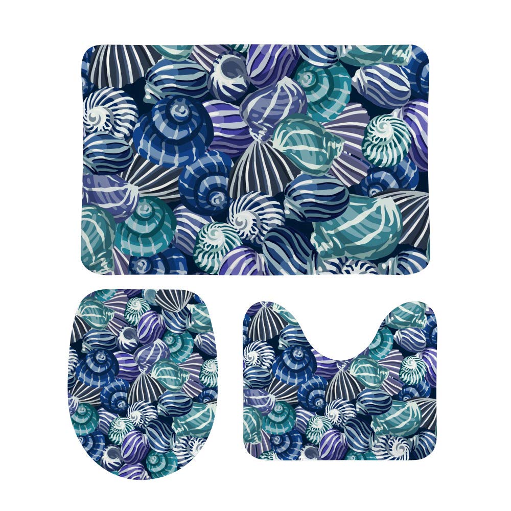 Tapis de bain antidérapants lot de 3 pour éviter les glissades en salle de bain et cuisine