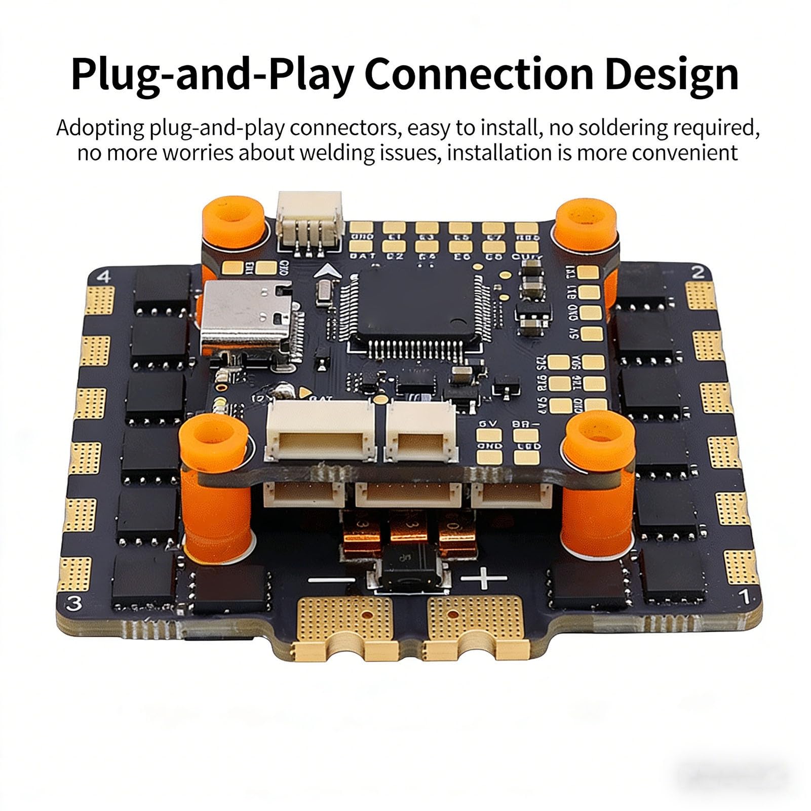 CHICIRIS Kontroler Lotu, STM32F405RGT6 Dual BEC z IMU i 6 Portami UART do Dronów Wyścigowych i Fotografii Lotniczej od 2S do 8S
