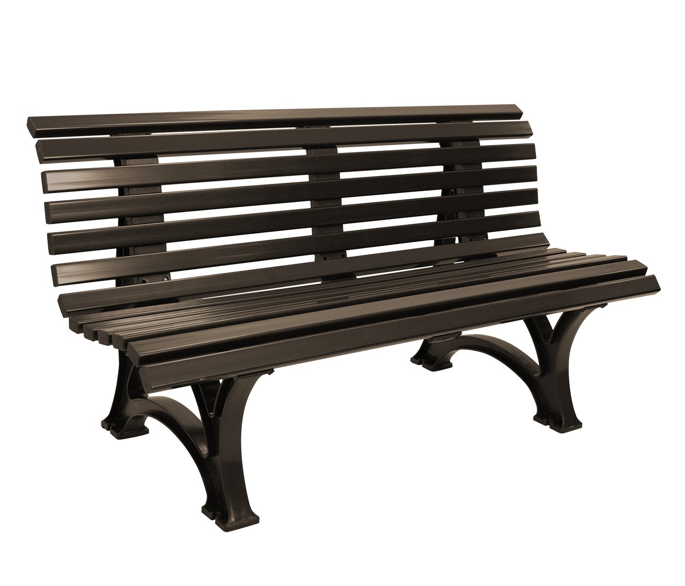 Gartenbank 3-sitzer 150cm, Kunststoff braun, wetterfest, Outdoor