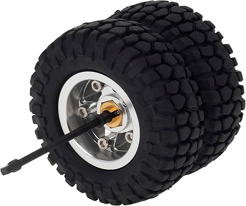 Miniatura 5 de MEUS RACING 1/24 RC Crawler Ruedas dobles Juego de reacondicionamiento de doble rueda Kit de modificación de neumáticos Acoplador de ruedas Eje de