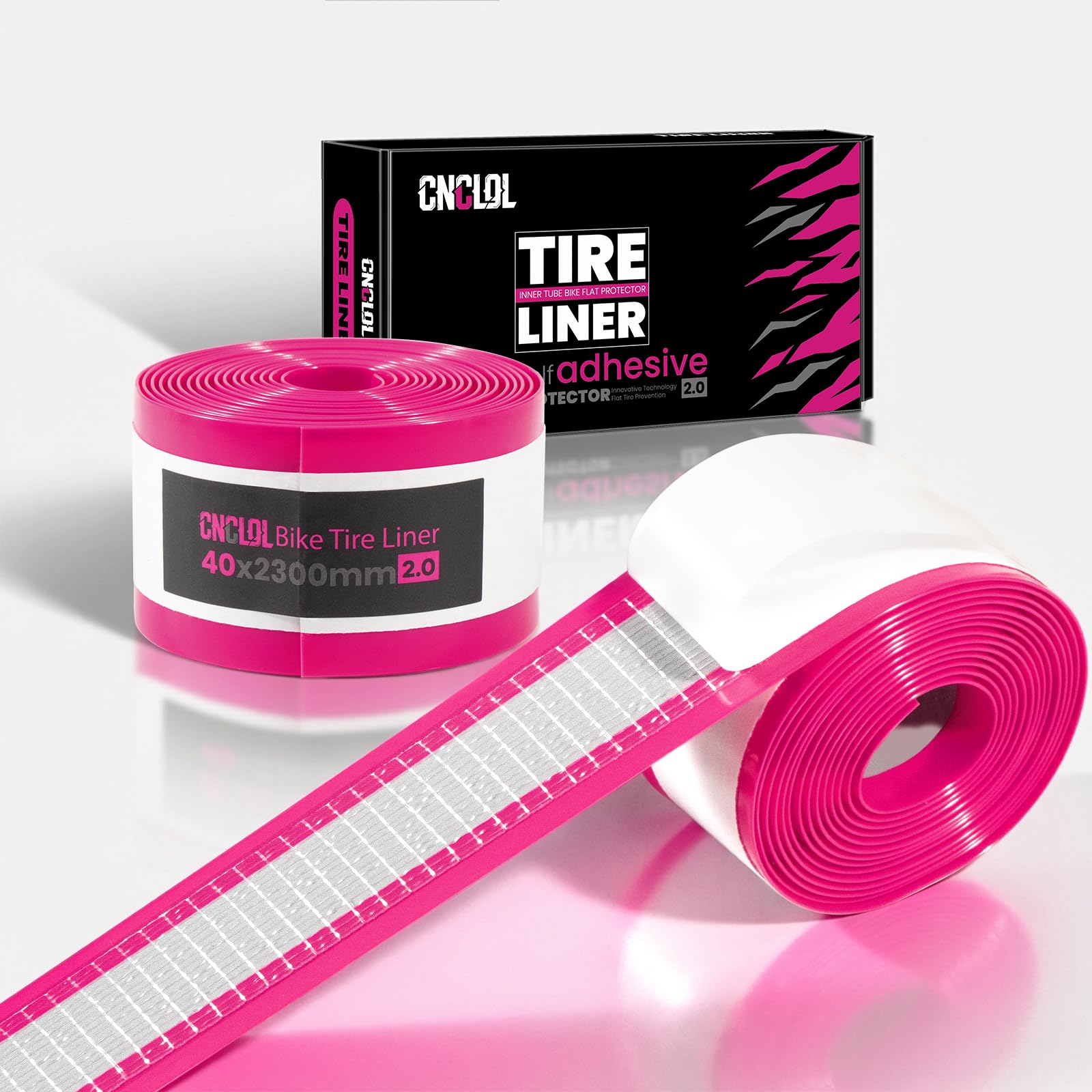 CNCLOL Anti Puncture Tyre Liner Self Adhesive,Bike Puncture Protection Tape for Hybrid,City E-bike,Urban Commuter Bike,Heavy Duty Flat Prevention Tyre Protector Fits 700c 26โ 27.5โ Inch Tires.38mm