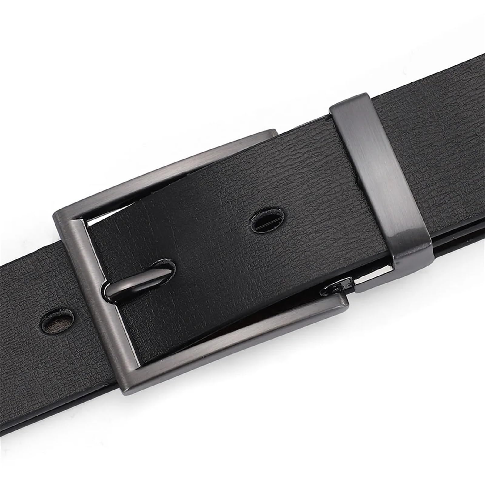 2 Stück Gürtel Herrengürtel Herren Automatische Schnalle Ledergürtel Businessgürtel Weicher Gürtel(125cm)