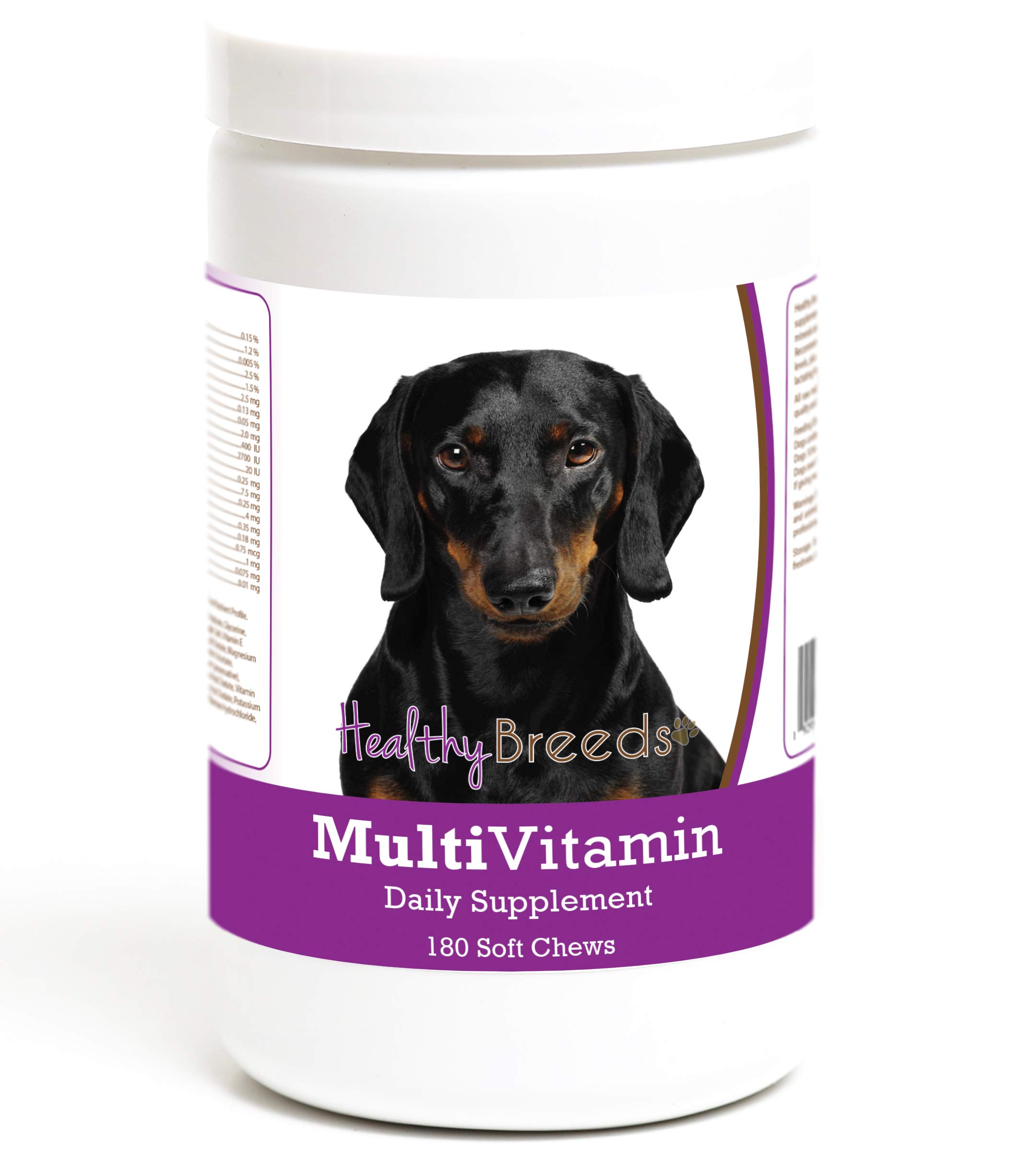 Healthy Breeds Dachshund Multivitamin Soft Chew for Dogs 180 Count