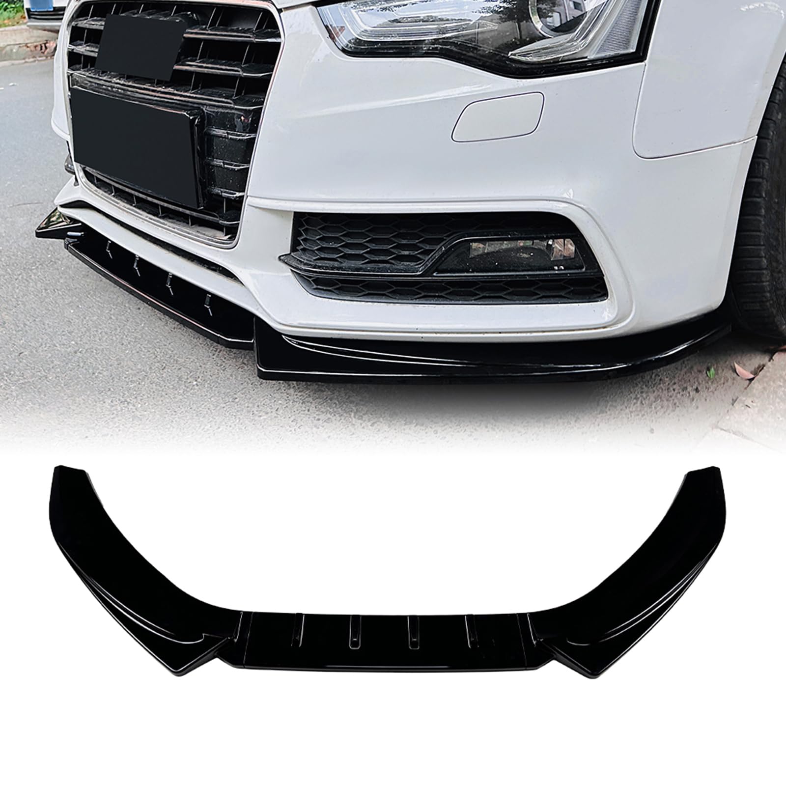 Auto Frontstoßstange Spoiler Lippe Für Audi A5 S5 8T Sline 2012-2017 2013 Schwarz