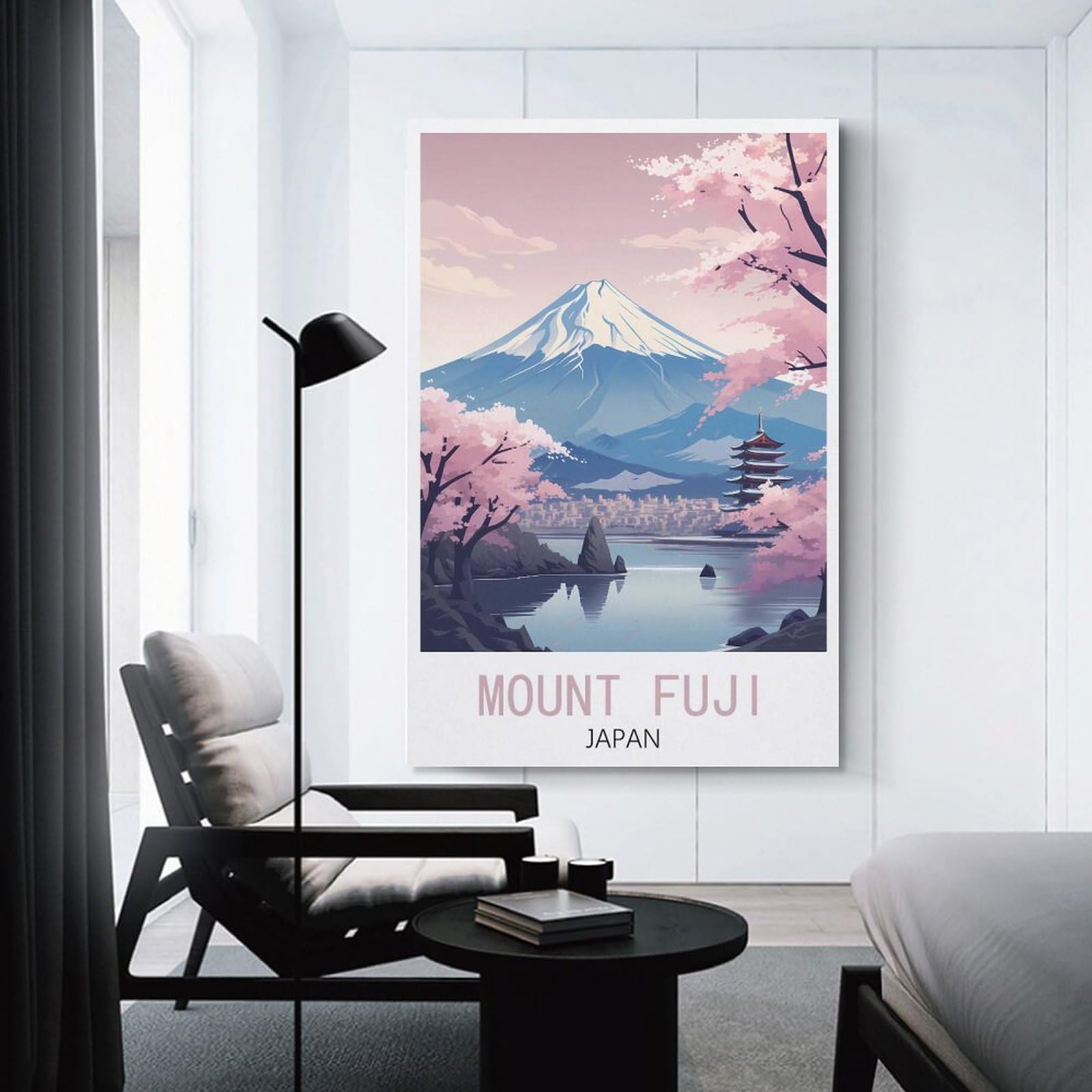 Carta da parati Monte Fuji | Pittura giapponese paesaggio mural natura