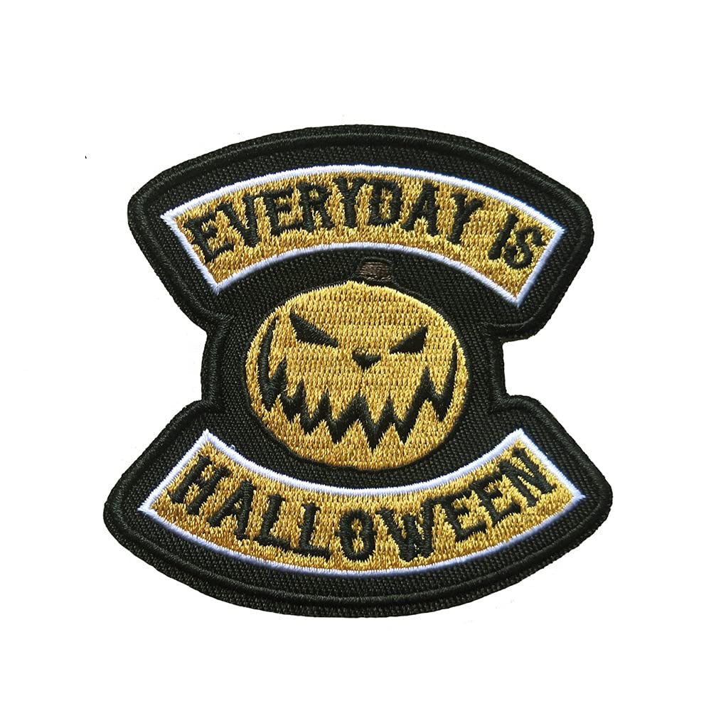 KLORIZPumpkin Patch Everyone is Halloween Horror Embroidered Iron On Sew On Patches Clothing Accessories DIY