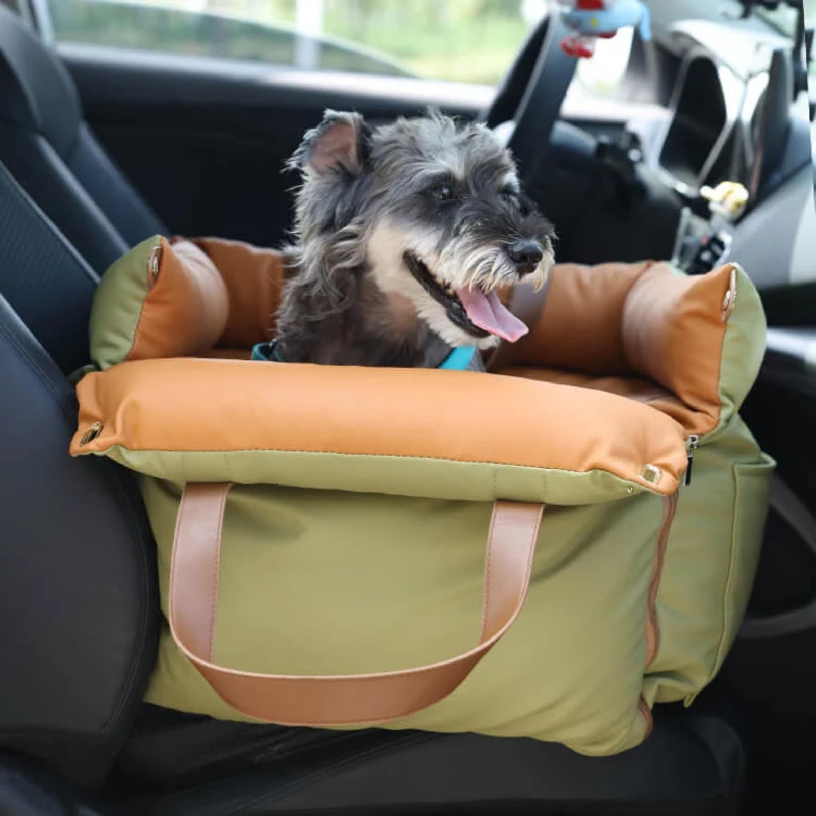 Amazon | GIIPET ペット安全ベッド 車用ドライブボックス 洗えるレザー