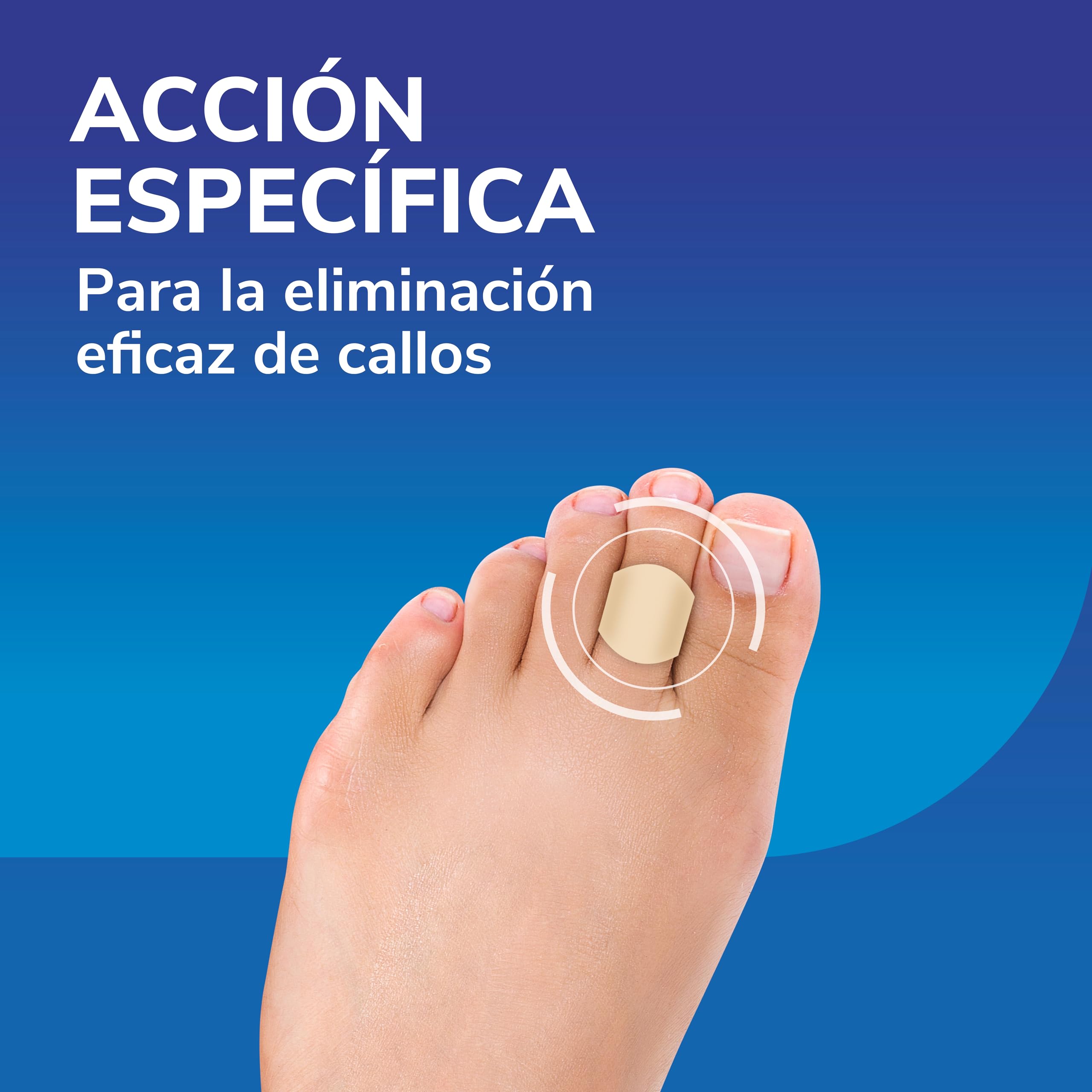 Dr. Scholl's Apósitos para eliminar callos x8 eliminador rápido y eficaz de callos en los pies, alivio inmediato del dolor, acción específica con ácido salicílico, almohadillas resistentes al lavado