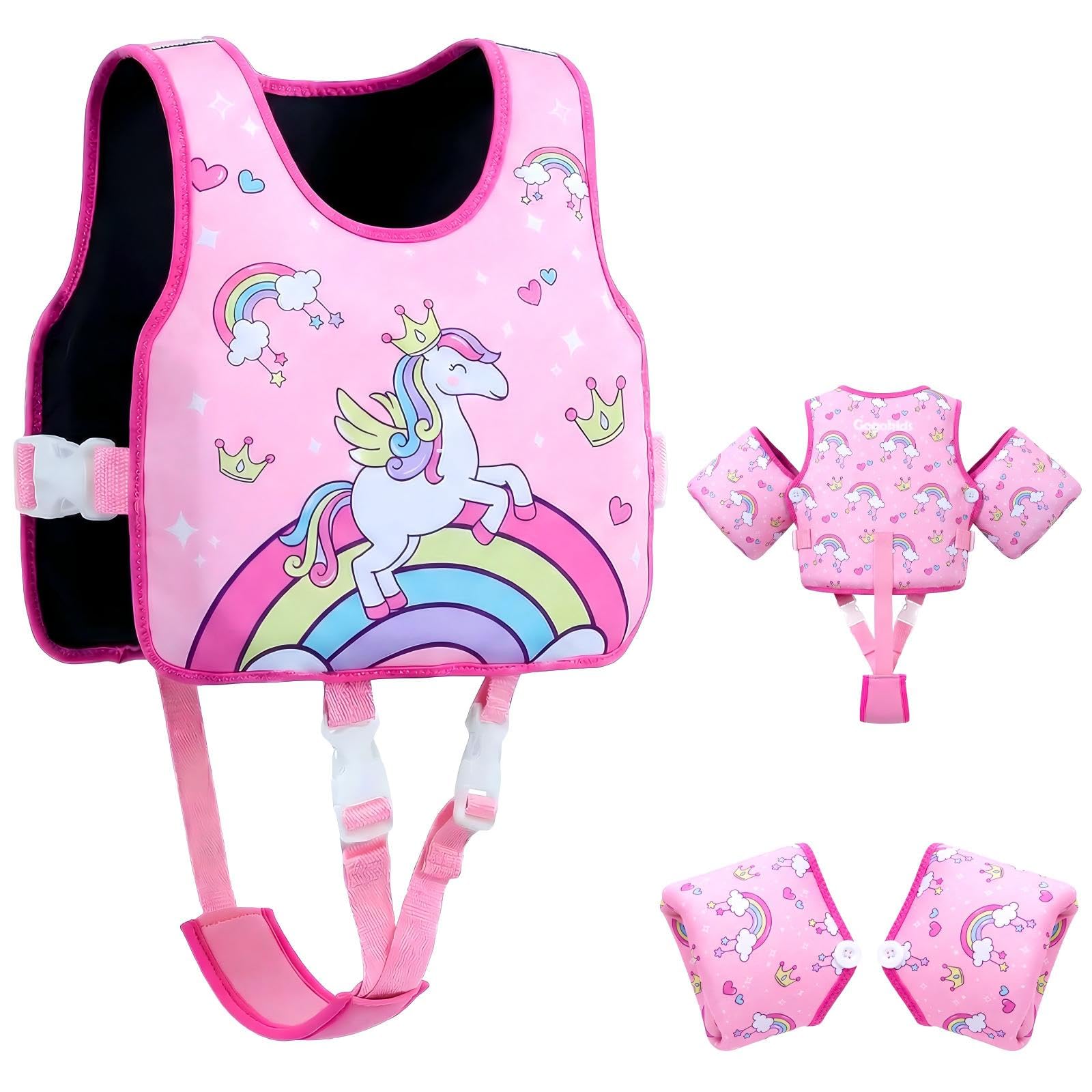 Gogokids Puddle Float Jumper 24-66 Pounds, Toddler Swim Vest Kids Floaties