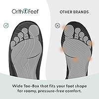 Vista 17 de Orthofeet Charlotte - Pantuflas ortopédicas con forro de piel sintética para mujer