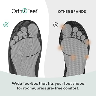 Orthofeet Charlotte Orthopedic Women's Slippers | Hands Free, Adjustable, Slip-On Faux Fur Supportive House Shoes with Arch Support, Comfortable Cushioning, Wide Toe Box