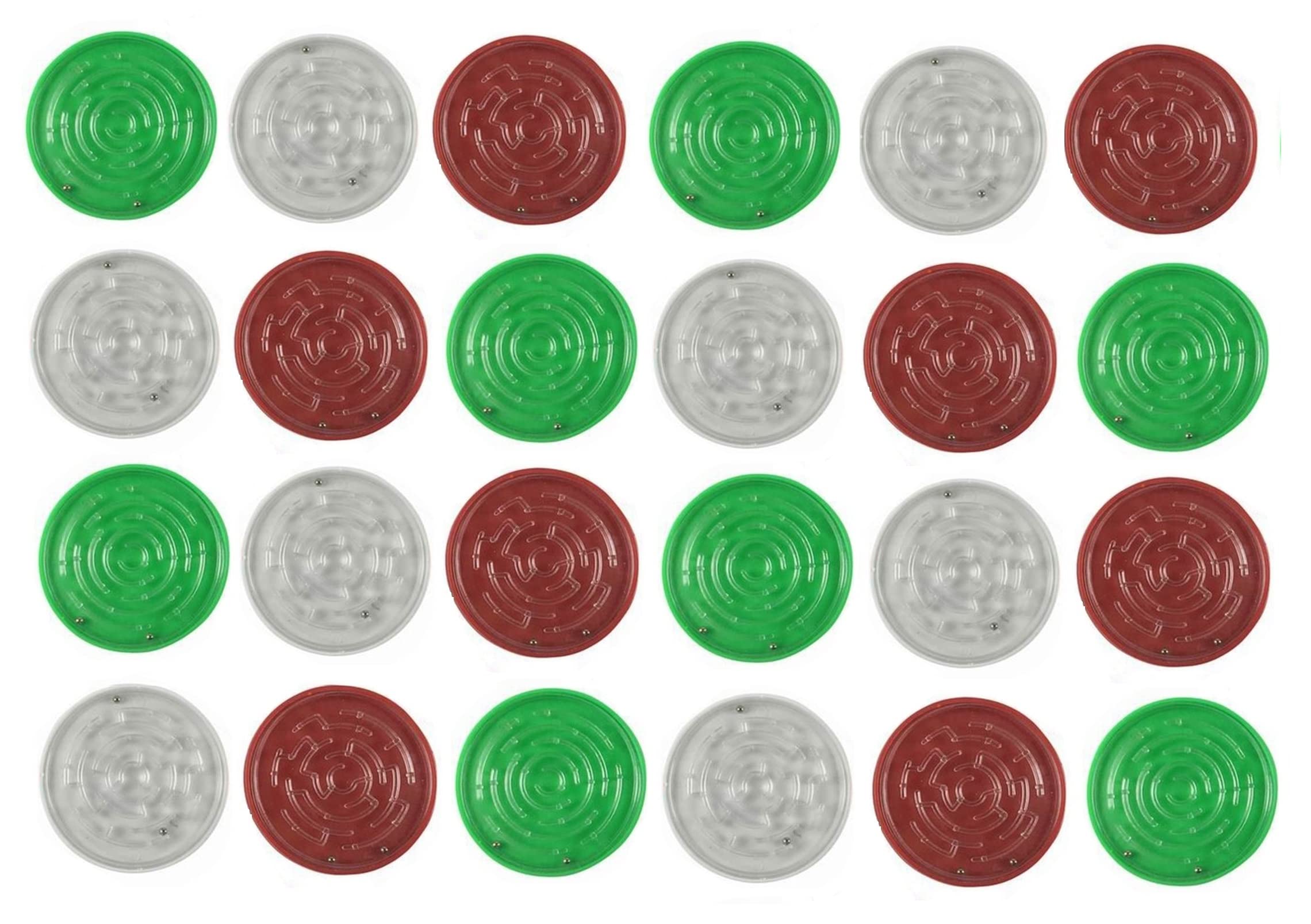 Laxmi Collection 24 Pcs Sequential Maze Puzzle Toy Brain Teasers Game Educational and Fun Return Gift for Kids Birthday Party Favours Multicolor (Pack of 24)
