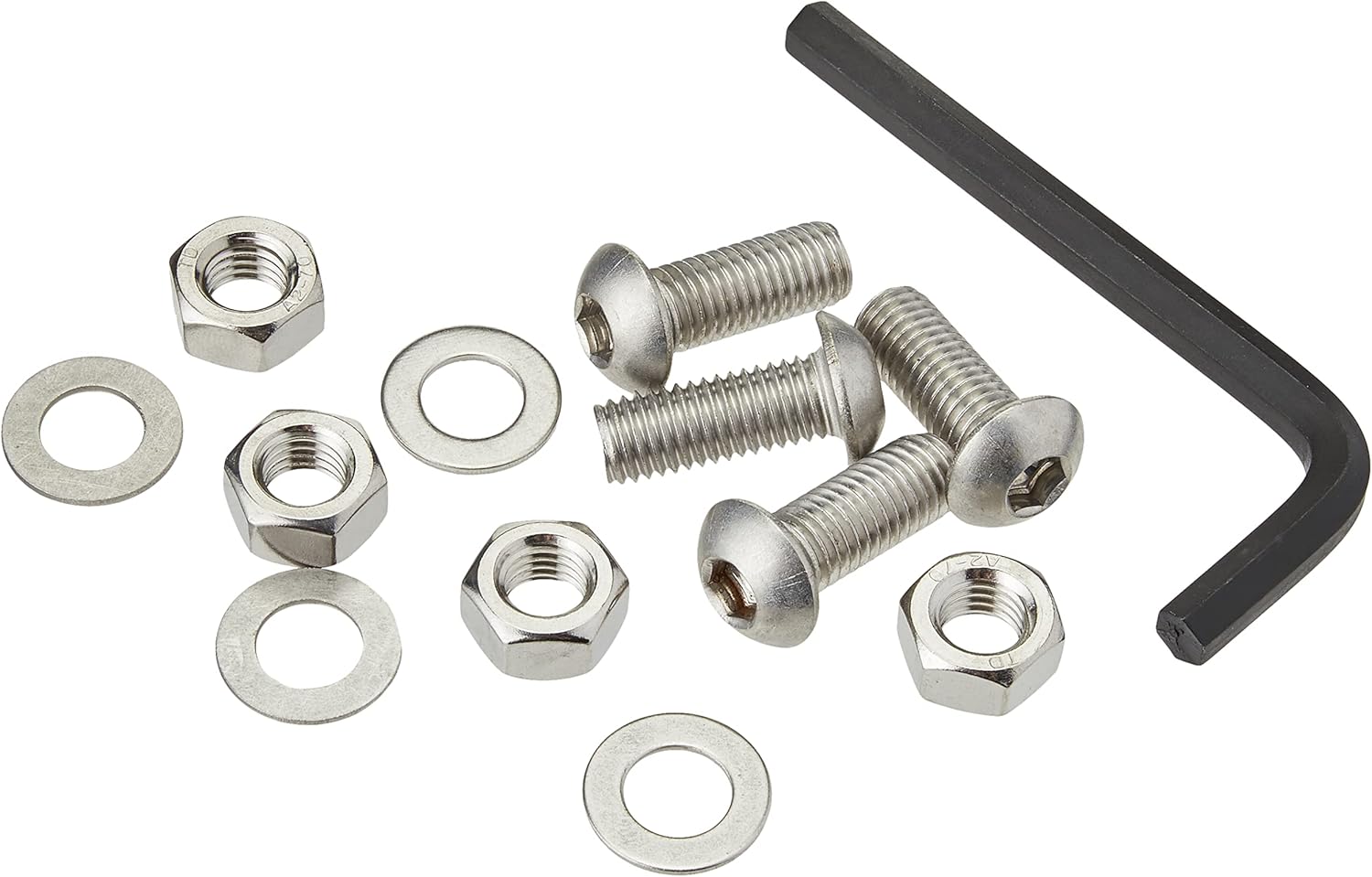 AHC 12mm Button Head Bolts / Screws (4 Pack) M12 x 30mm A2 Stainless