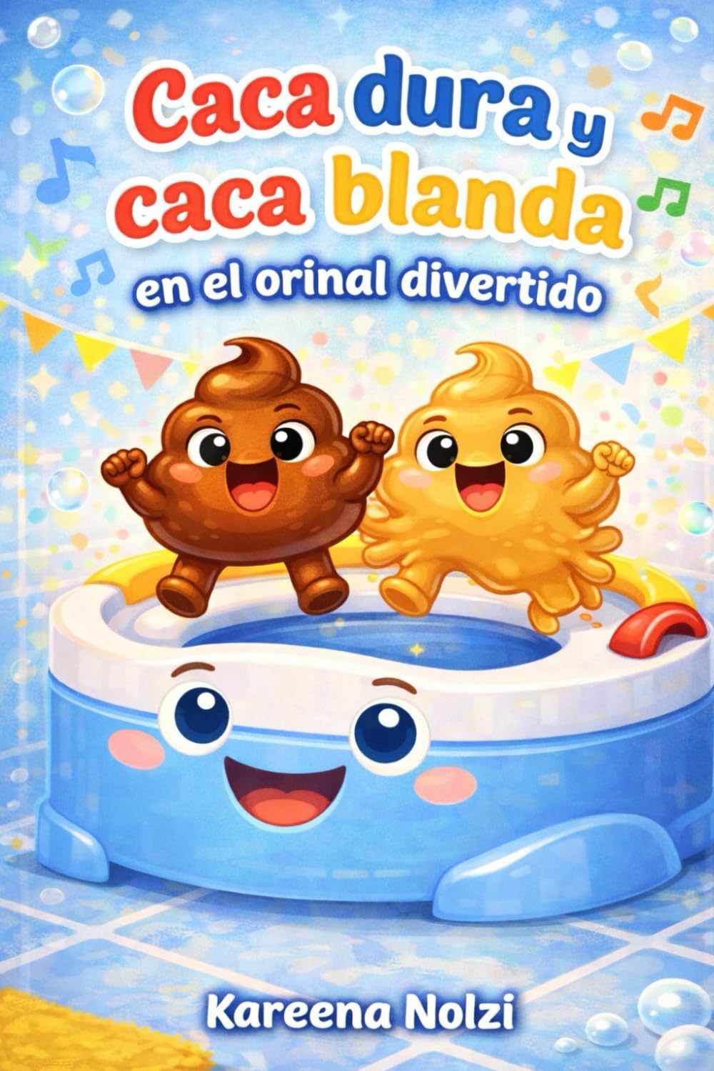 Caca dura y caca blanda en el orinal divertido: Un cuento divertido para aprender a usar el orinal (Los Pequeños Héroes Asquerositos)