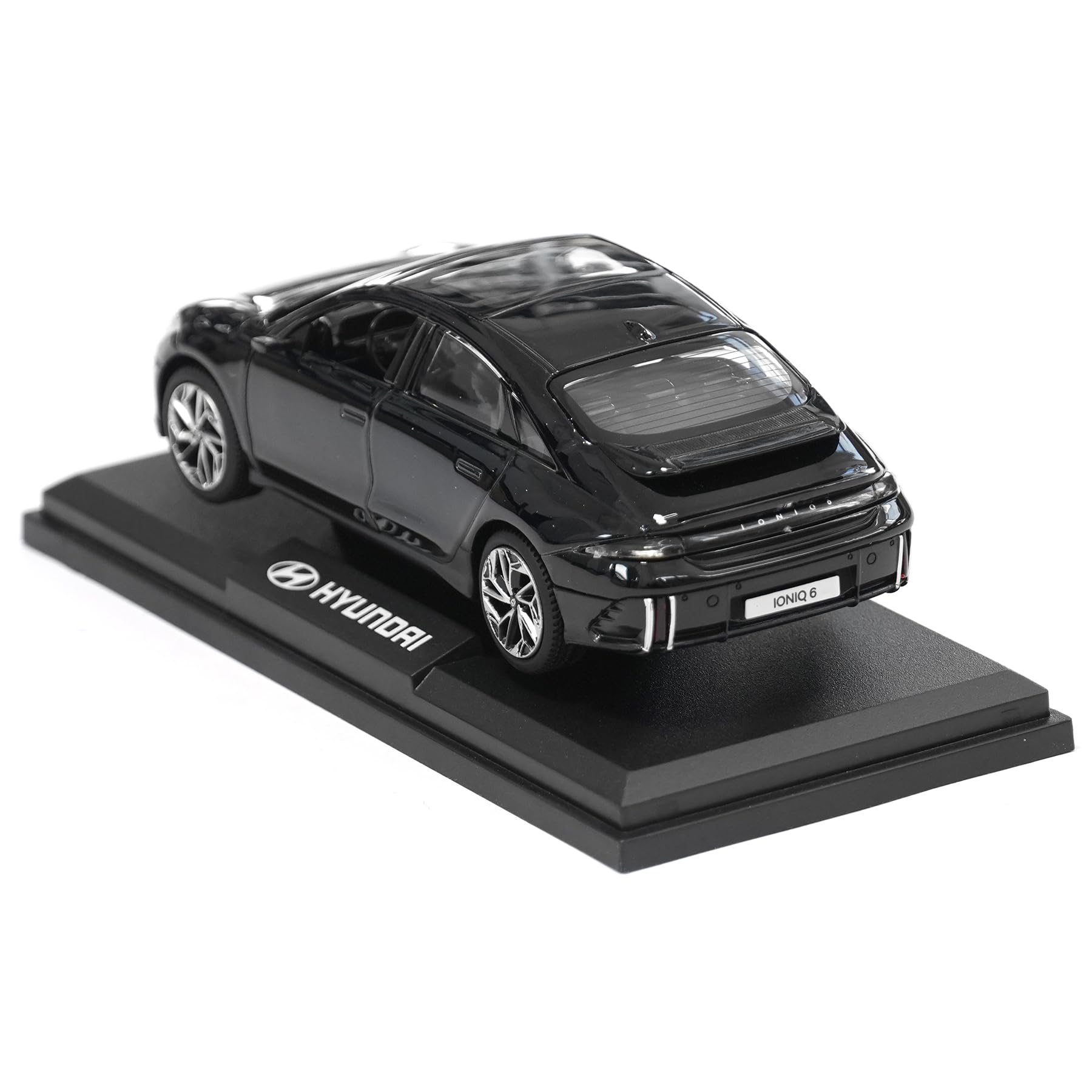 Hyundai KLG70AZ110BK Modellauto IONIQ 6 Miniatur Modell, schwarz, Maßstab 1:38