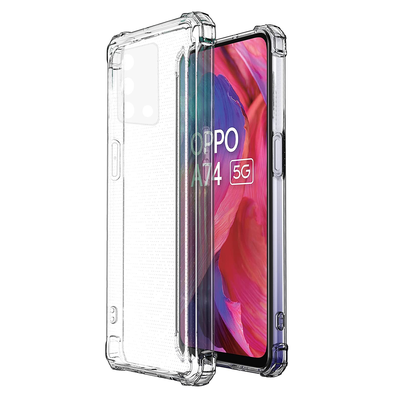 Amazon Brand - Solimo Mobile Back Cover Silicone (Oppo-A74(5G)-TPU-Clear) for Oppo A74 (5G) - Clear - 1 - Case (B097RQKSM9) Amazon Price History, Amazon Price Tracker